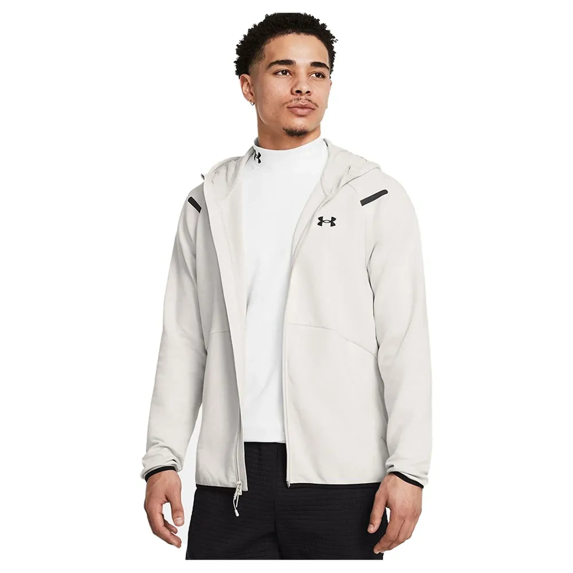 Under Armour  Unstoppable Fleece Men's Full-Zip Hoodie Summit White / Black 3XL