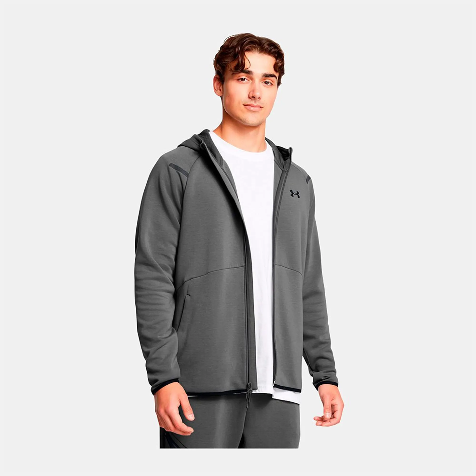 Under Armour Unstoppable Fleece Men's Full-Zip Hoodie Castlerock / Black L