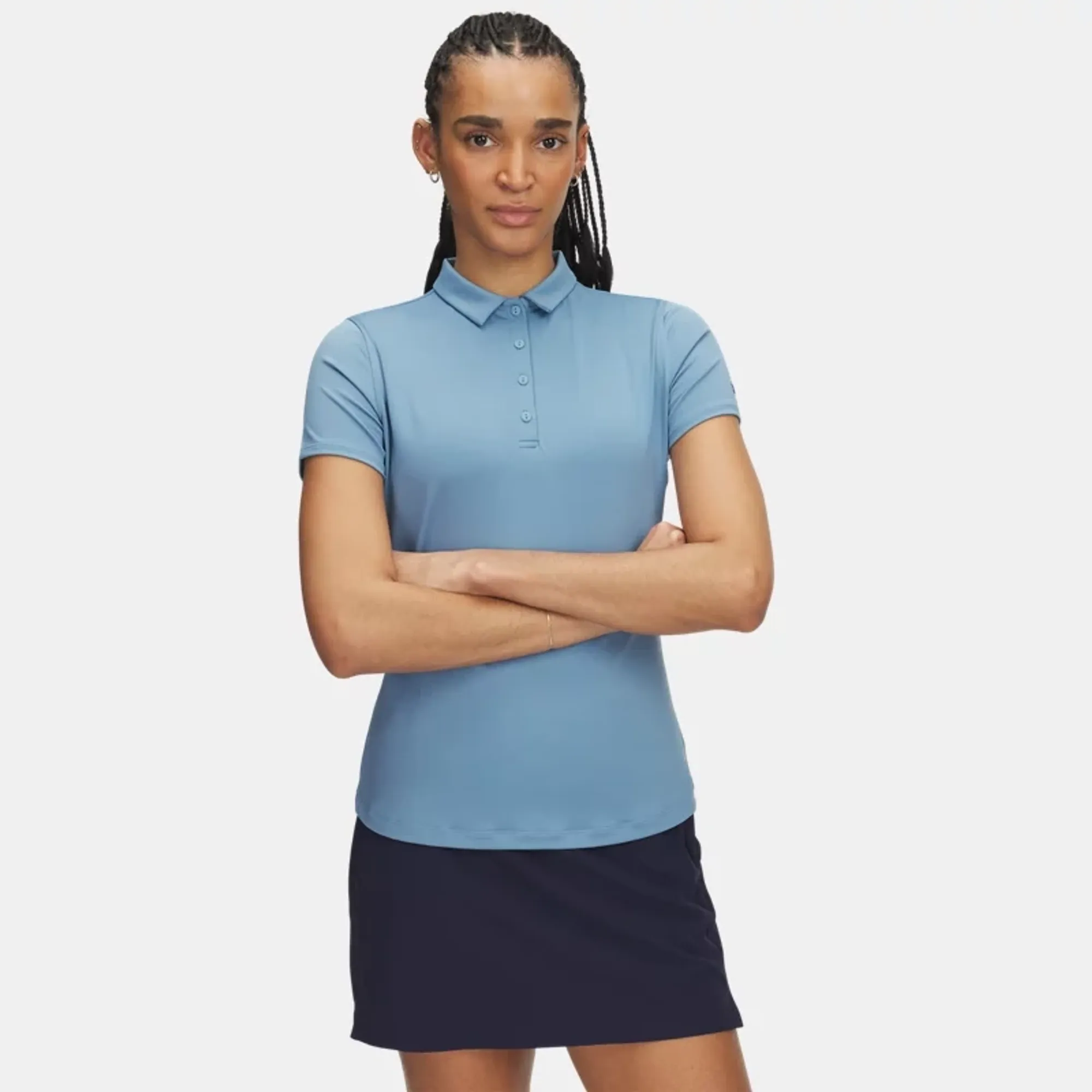 Under Armour  Playoff Women's Short Sleeve Polo Blue Smoke / Midnight Navy L