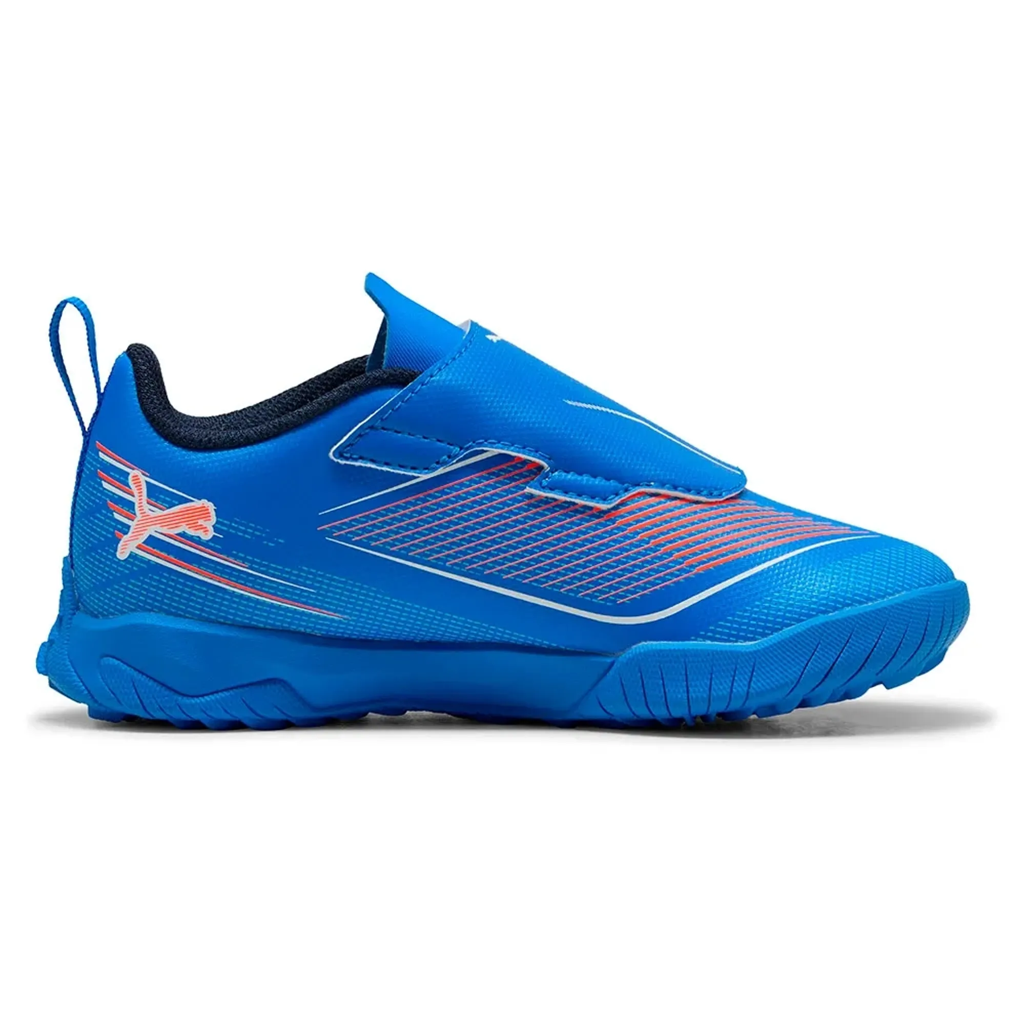 PUMA Ultra 6 Play TT Football Boots Kids, Ultra Blue/White/Glowing Red, size 1