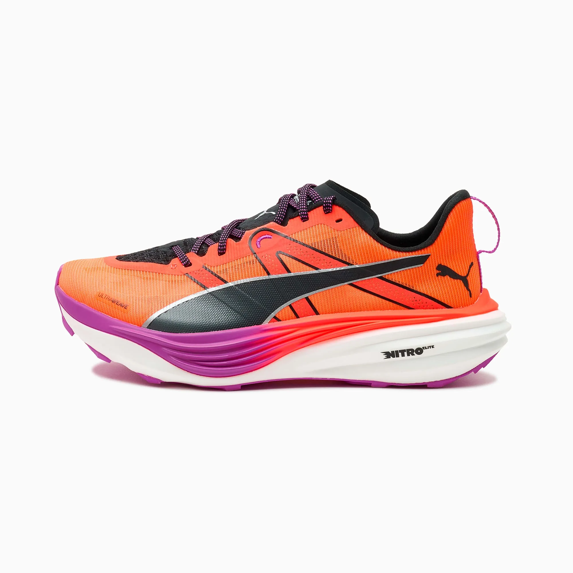 PUMA Deviate Nitroâ¢ Elite Trail Running Shoes Men, Glowing Red/Black/Pure Magenta, size 10