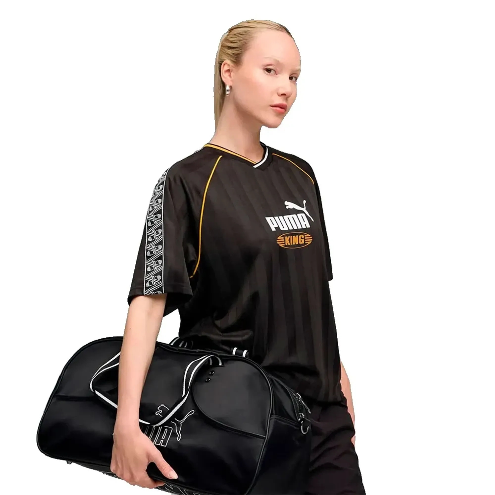 PUMA King Relaxed Football Jersey Unisex, Black, size Large