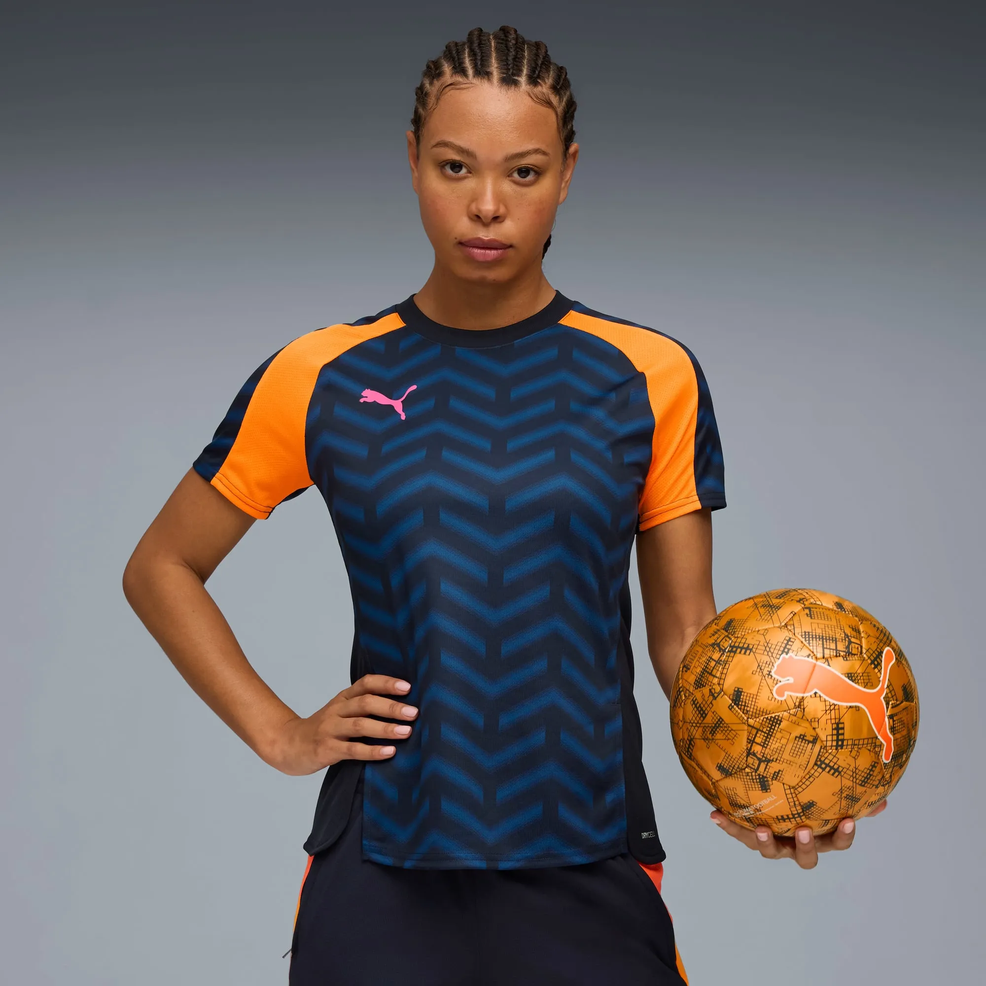 PUMA Individualblaze Football Jersey Women, Dark Blue, size Large