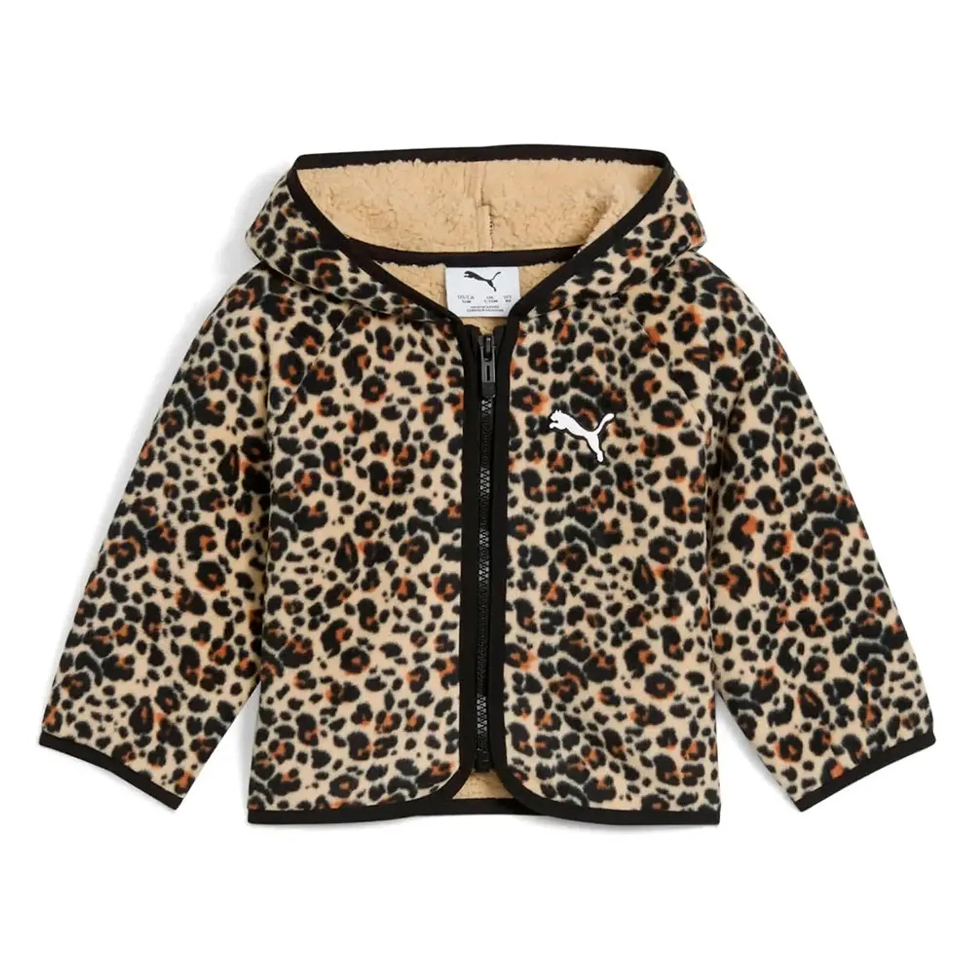 PUMA Minicats Sherpa Jacket Toddlers, Alpine Snow, size 1-2 Youth