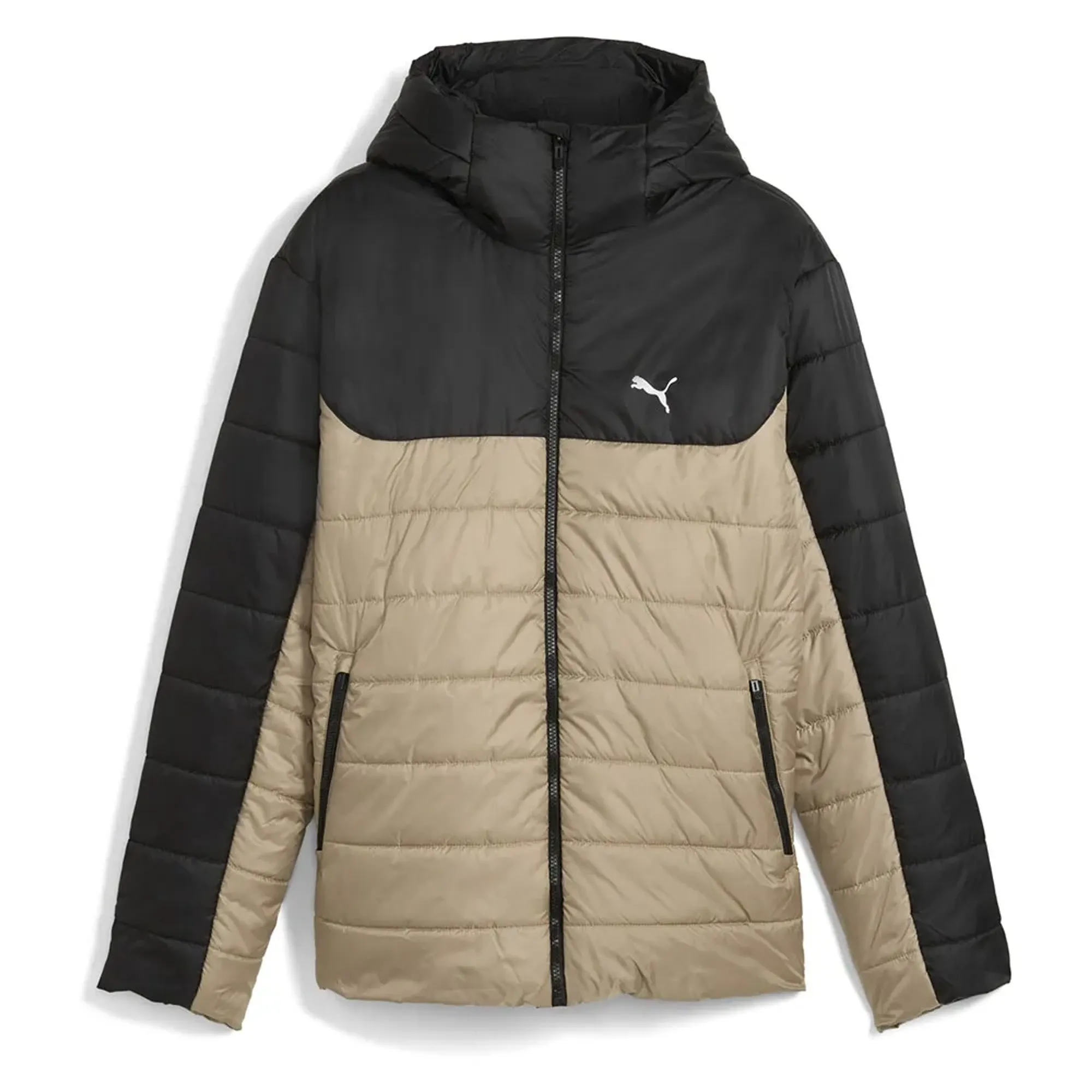 PUMA Essentials Hooded Padded Jacket Men, Ice Coffee, size 3XL