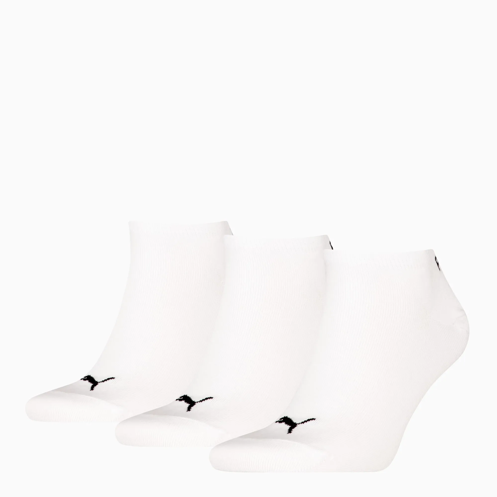 PUMA Sneaker Socks Unisex (3-Pack), White, size 12-14