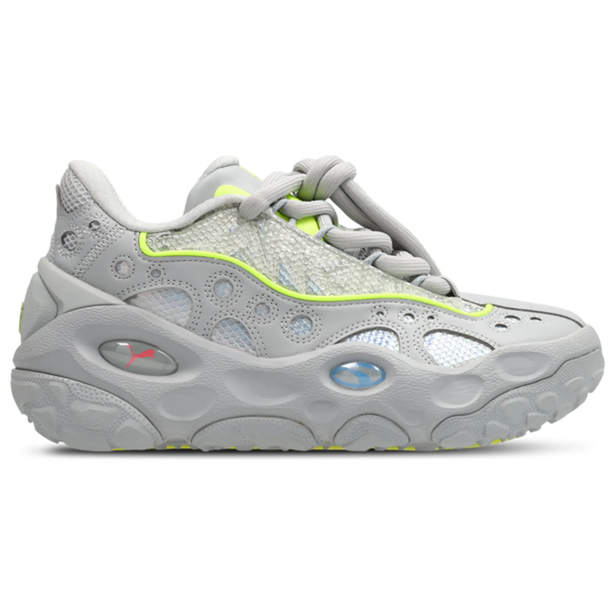 PUMA LafrancÃ© Rnr Solar Sneakers Unisex, Flat Light Grey/Sunset Glow/Yellow Alert, size 10