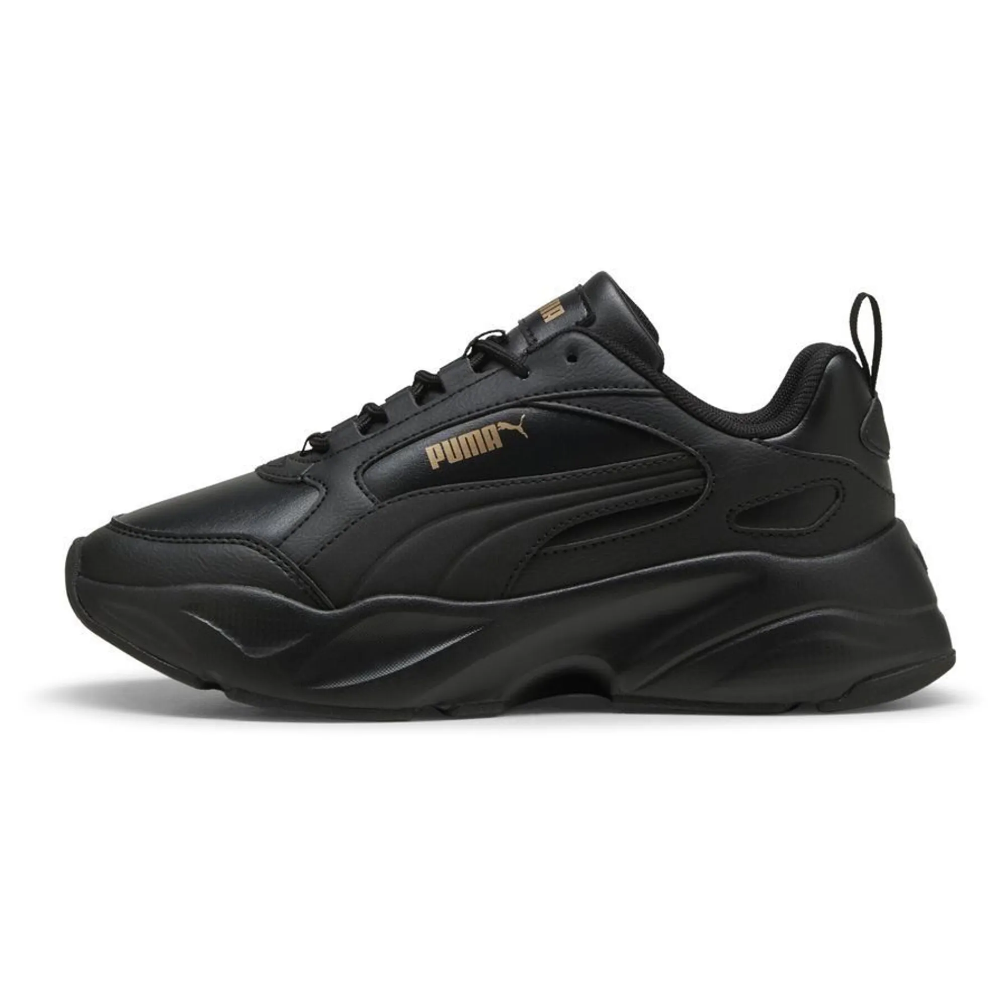 PUMA Cassia 2.0 Sneakers Women, Black/Gold, size 3