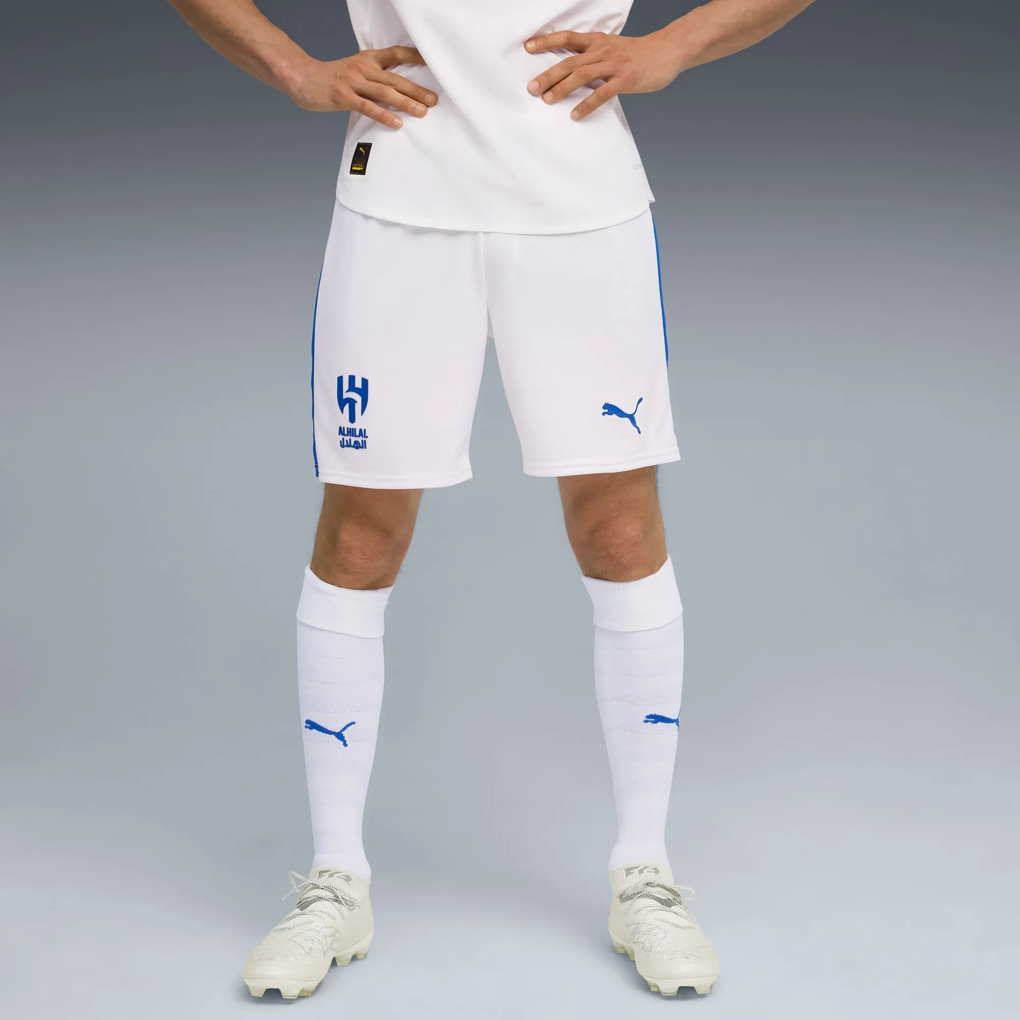 PUMA Al-Hilal Sfc 25/26 Shorts Men, White/Blue Intense, size 3XL