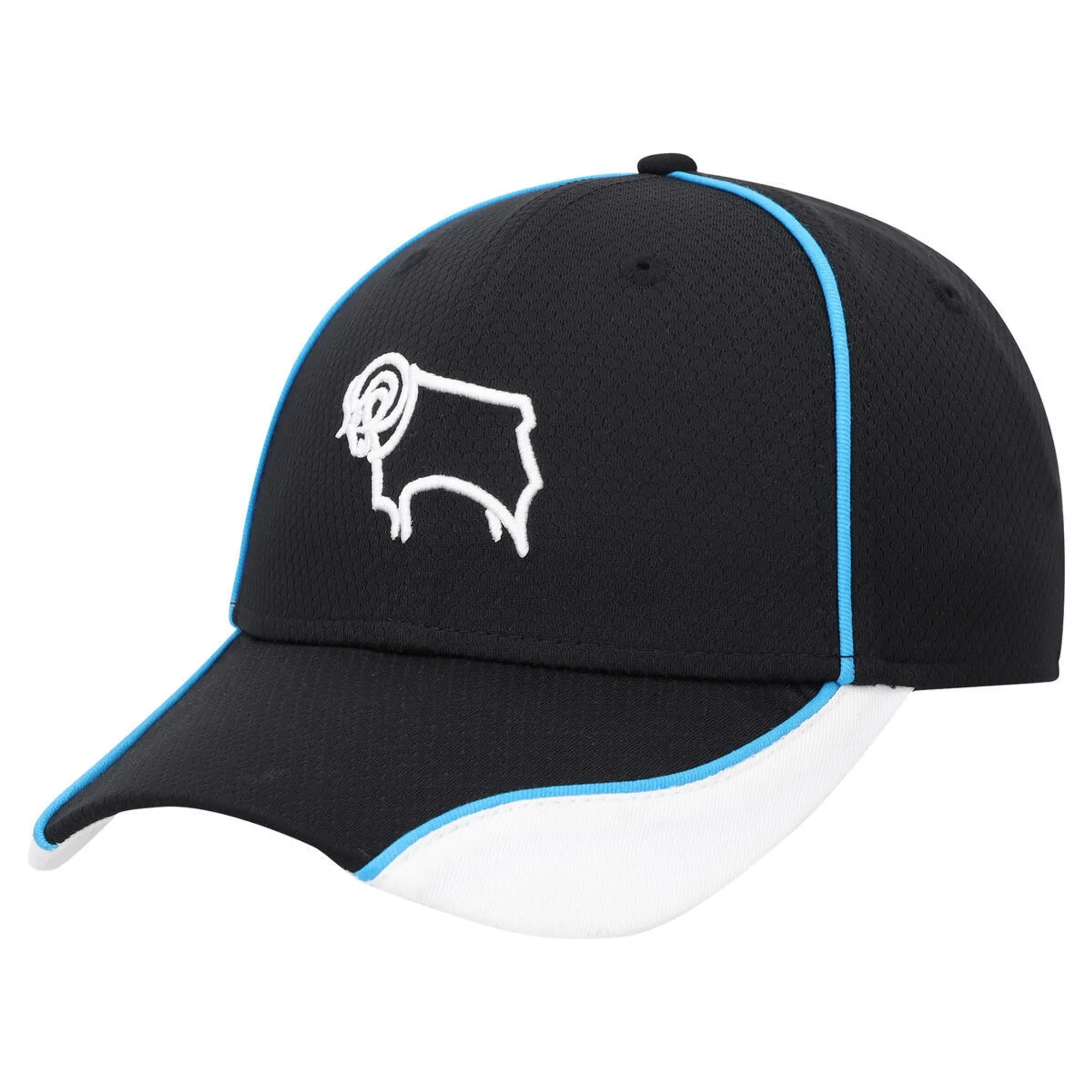 Derby County Pursuit Embroidered Cap - Black - Unisex