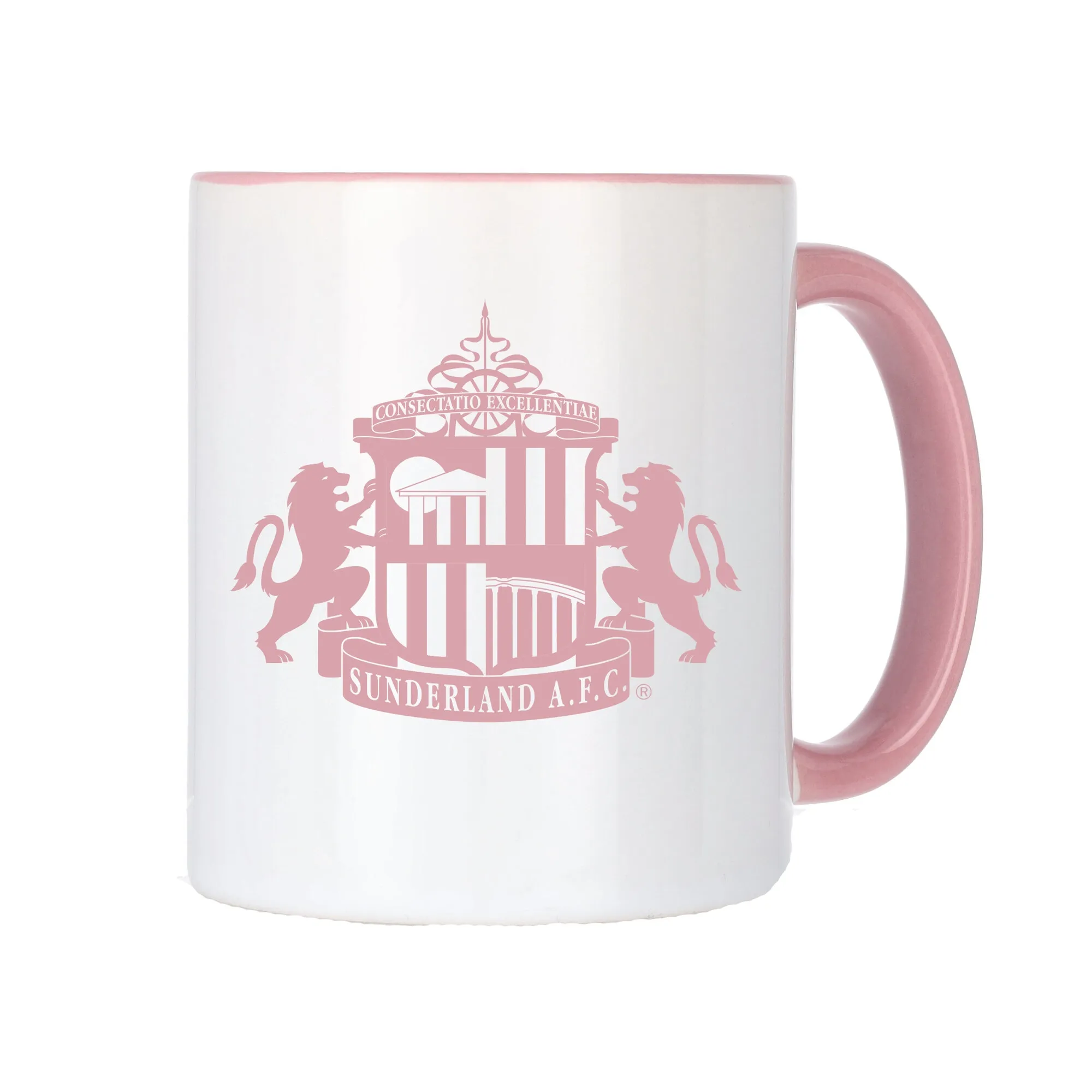 Sunderland Logo Coloured inside 11oz Coffee Mug - Pink