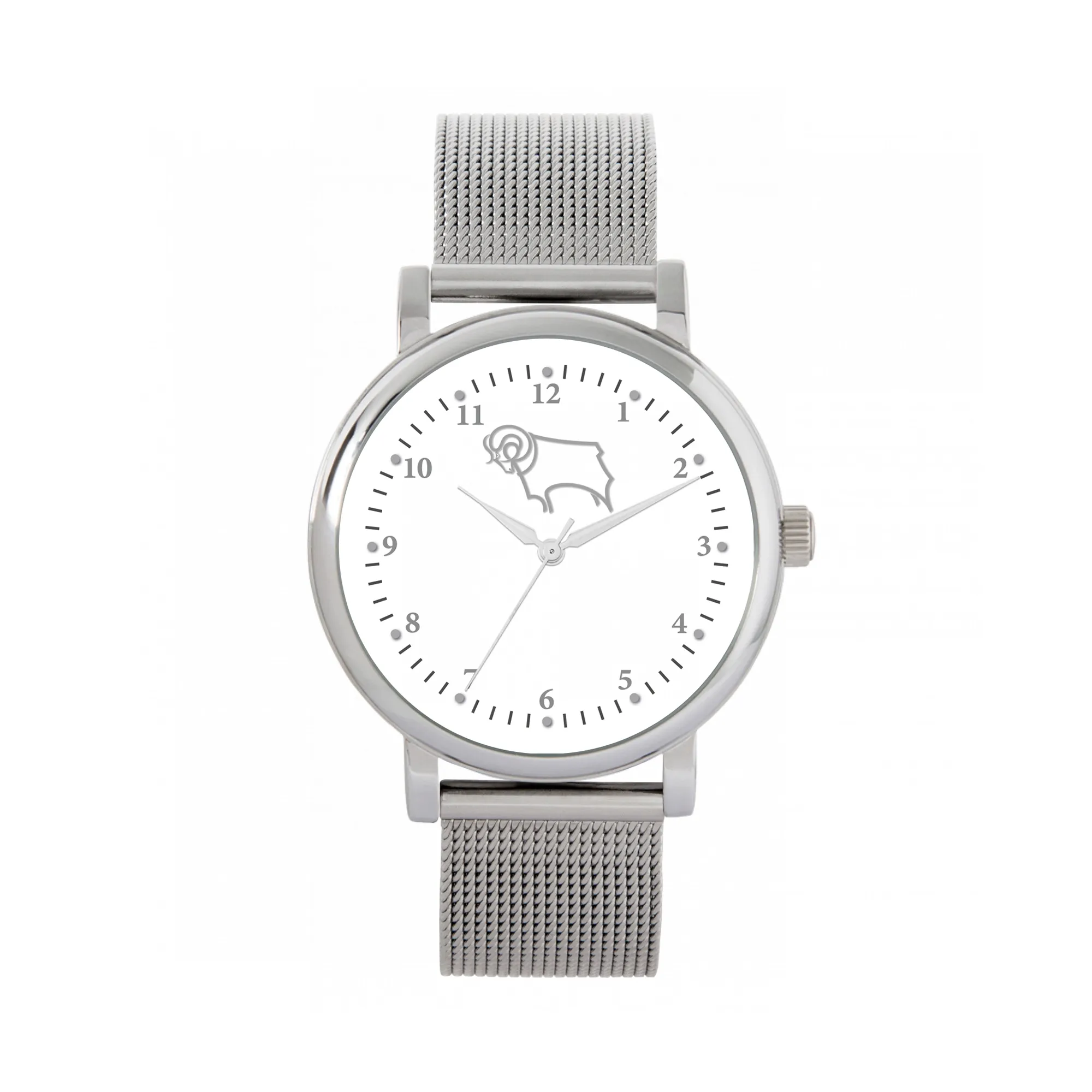 Derby County Silver Case - Mesh Strap Watch - Women's