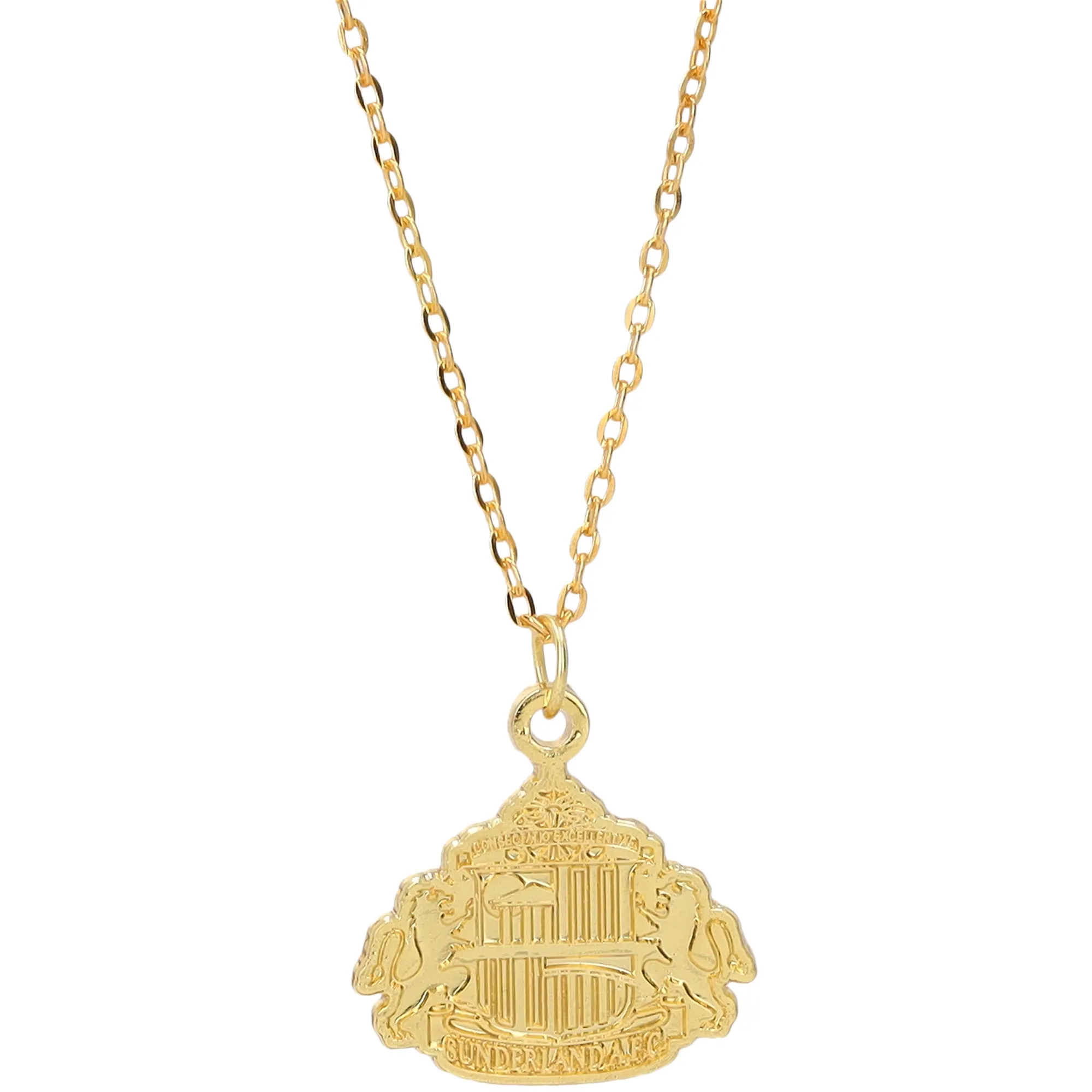Sunderland Crest Pendant and 55cm Chain - Gold Plated