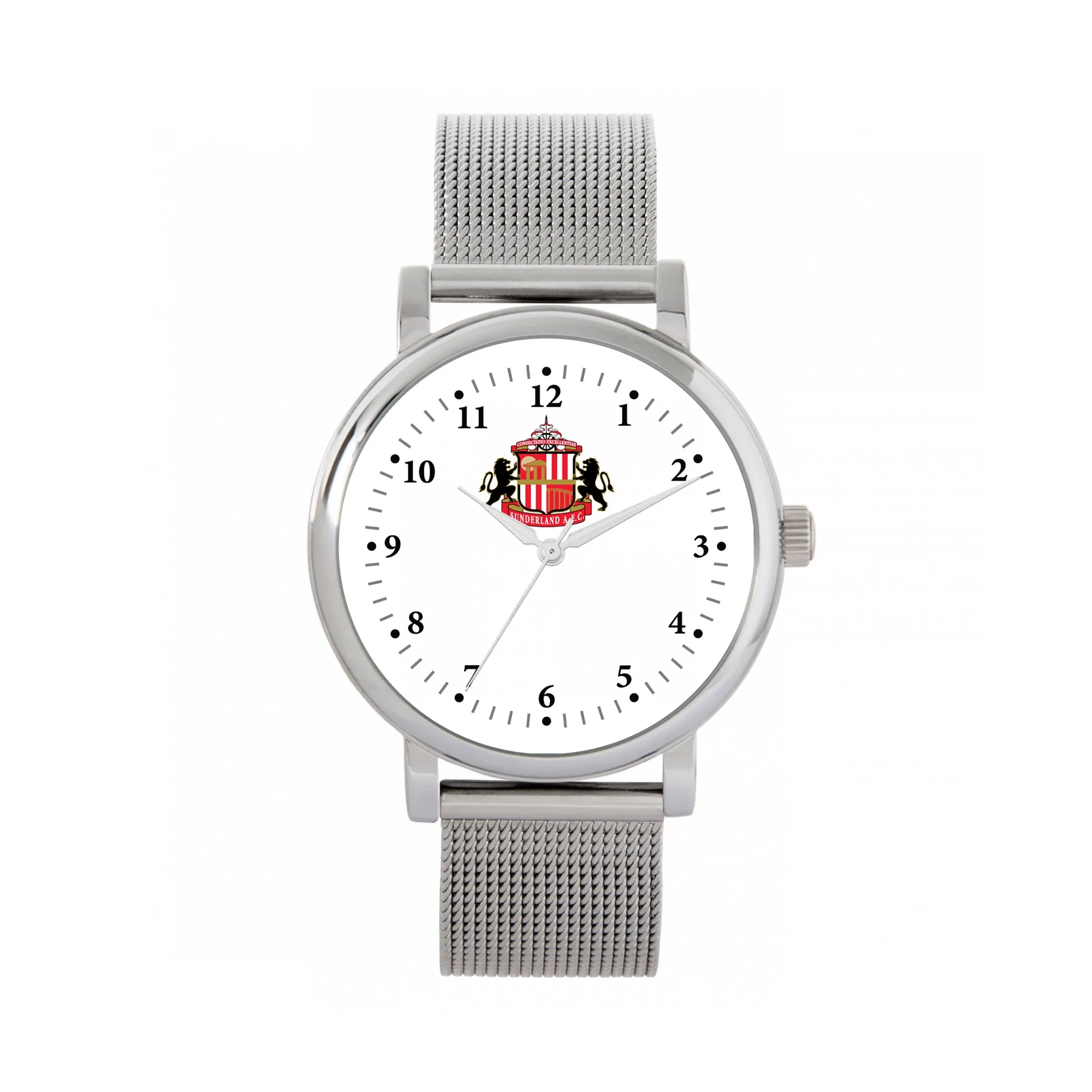 Sunderland Silver Case Mesh Strap Watch - Unisex