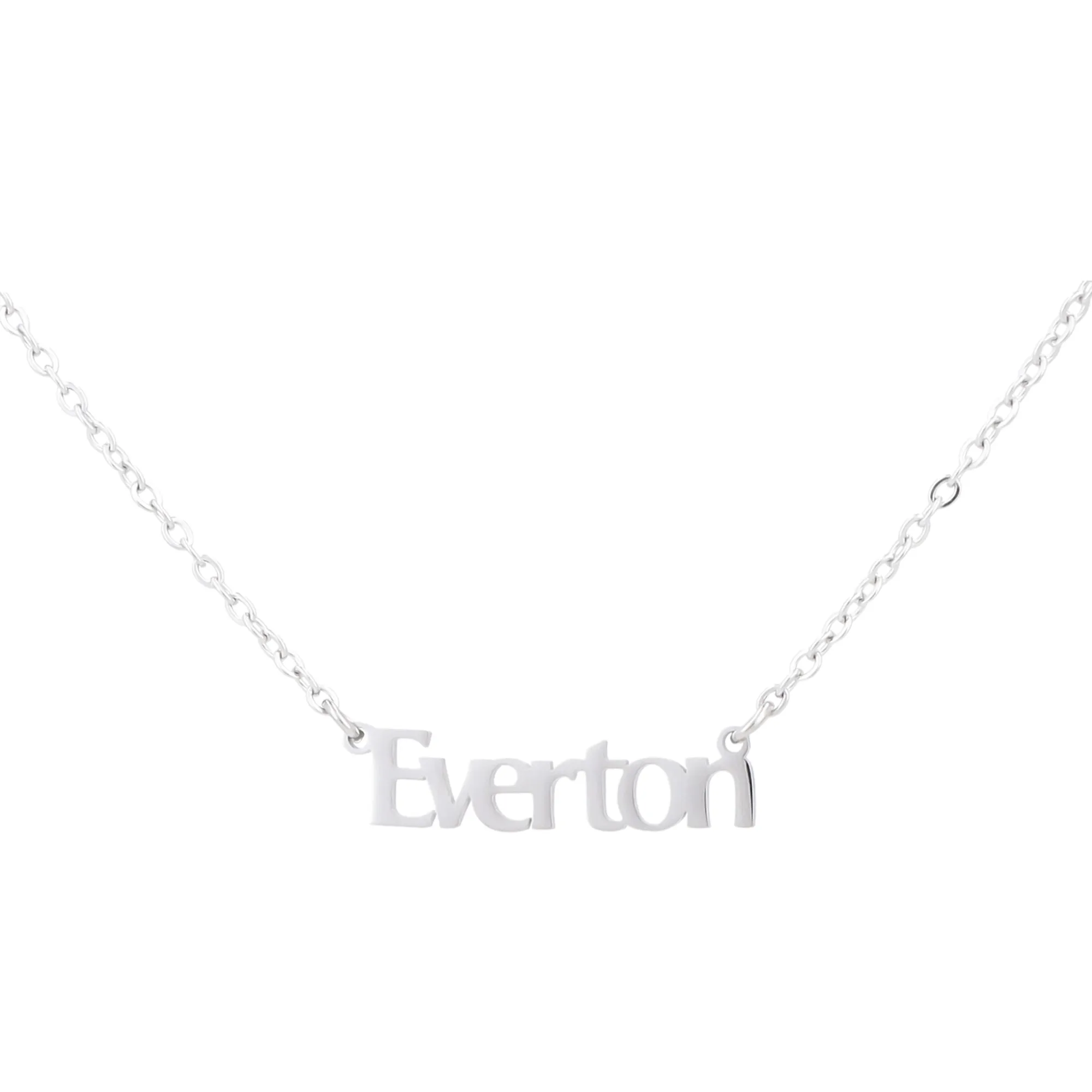 Everton Namedrop Necklace and Chain - Stainless Steel