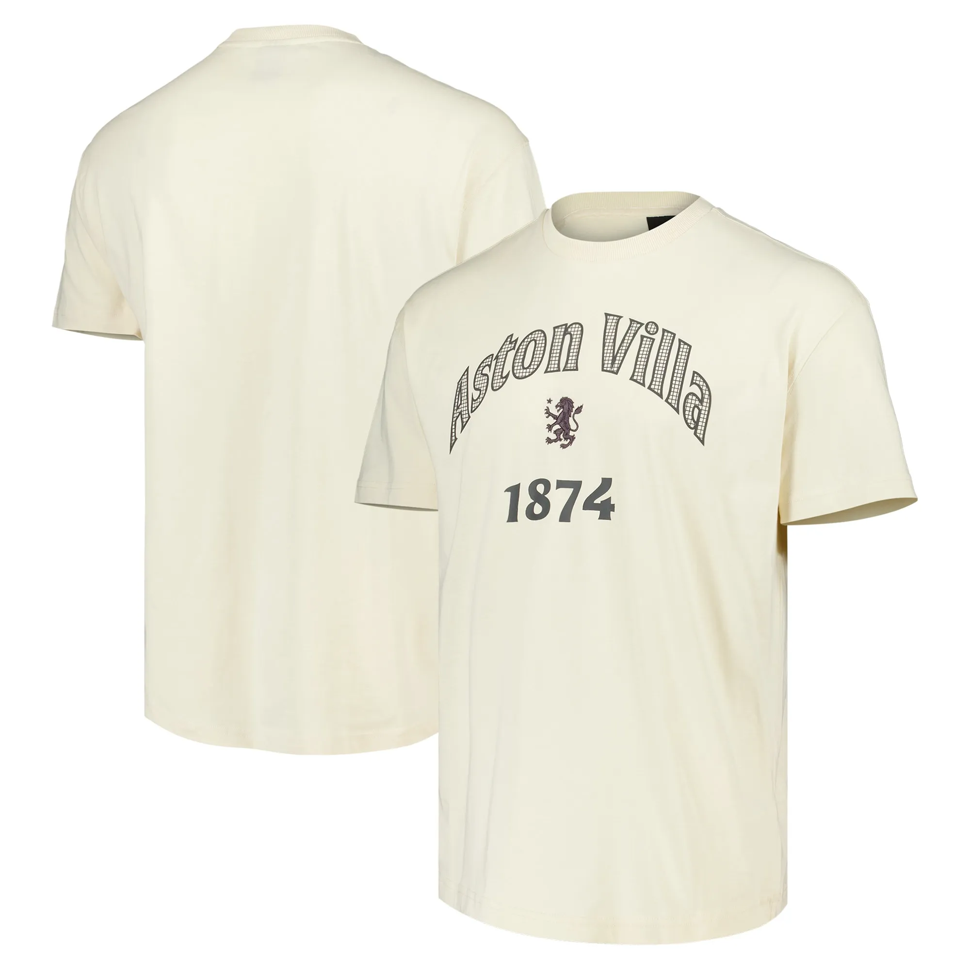 Aston Villa Elements Super Soft Short Sleeve T-Shirt - Whitecap Grey  - Mens