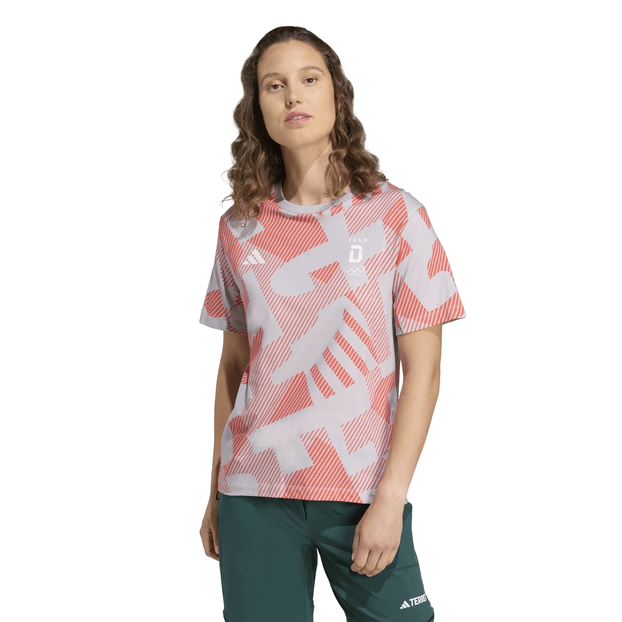 Team D adidas All Over Printed T-Shirt - Womens