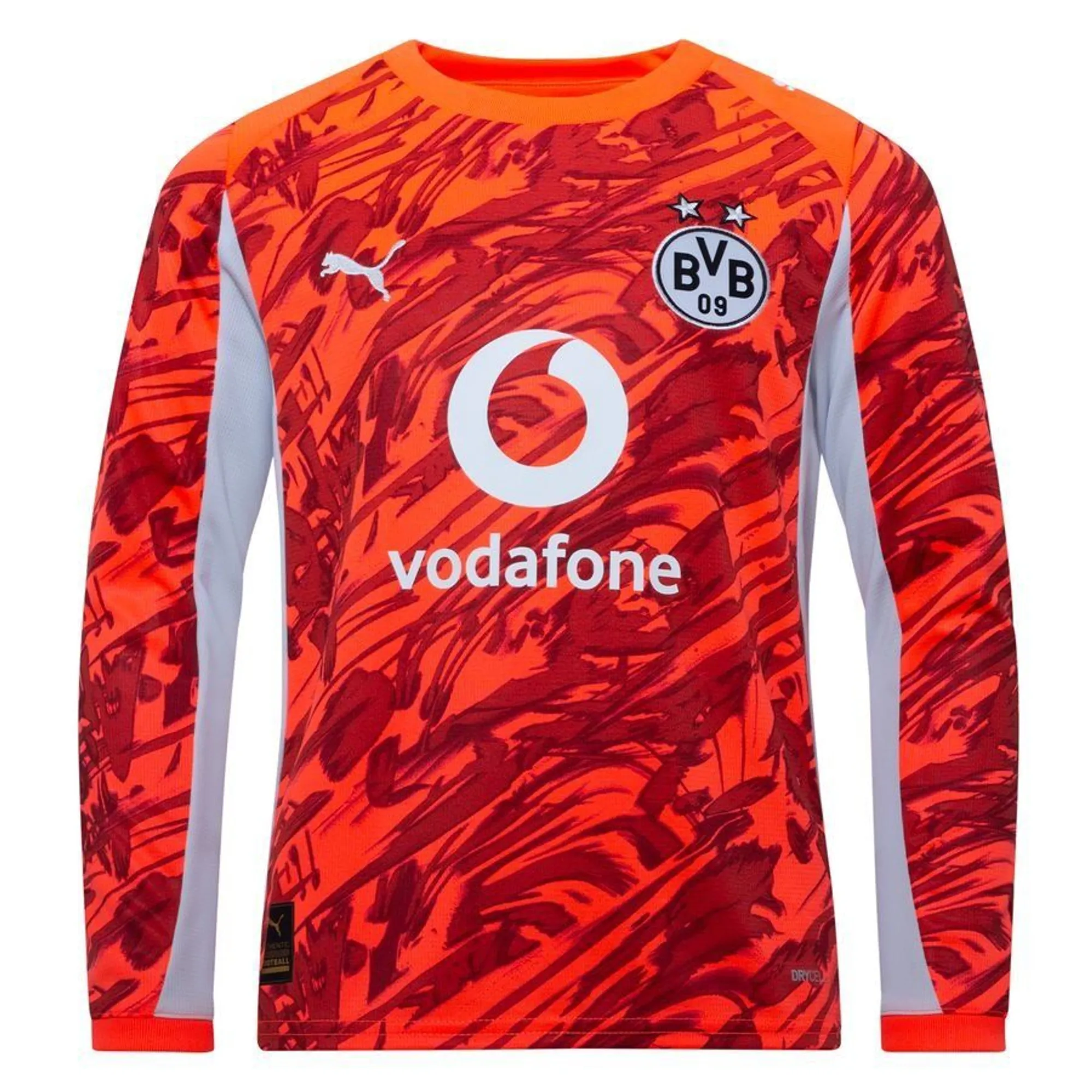 PUMA Borussia Dortmund 25/26 Goalkeeper Jersey Youth, Glowing Red/Silver Mist, size 11-12 Youth