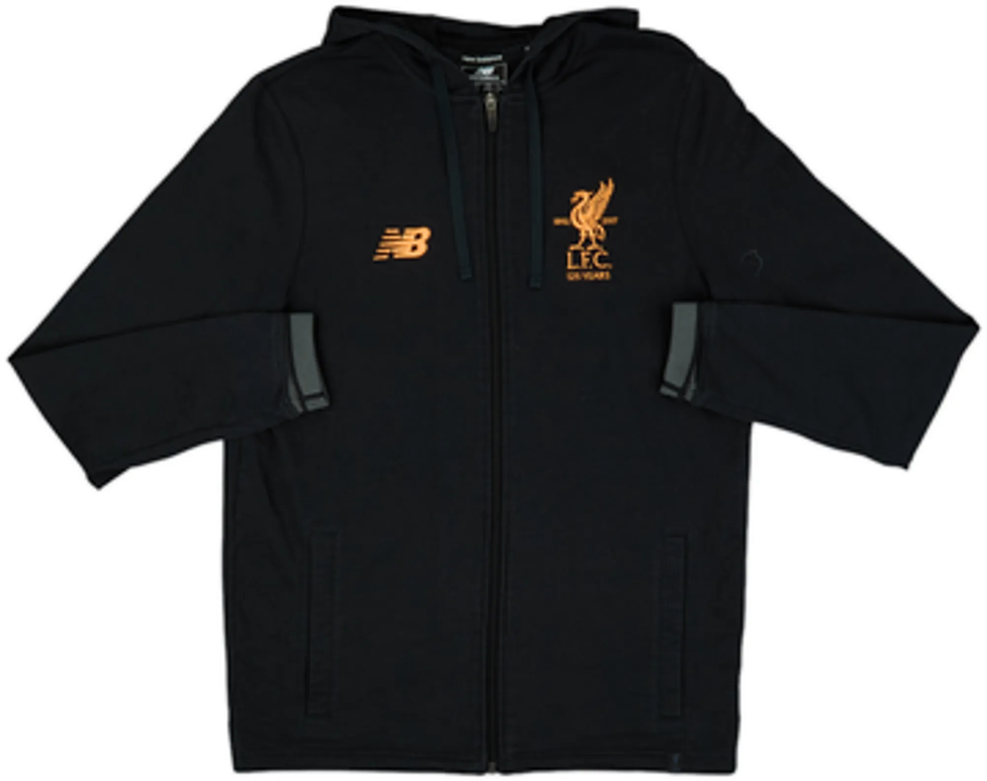 2017-18 Liverpool New Balance Hooded Track Jacket - 8/10 - (M)