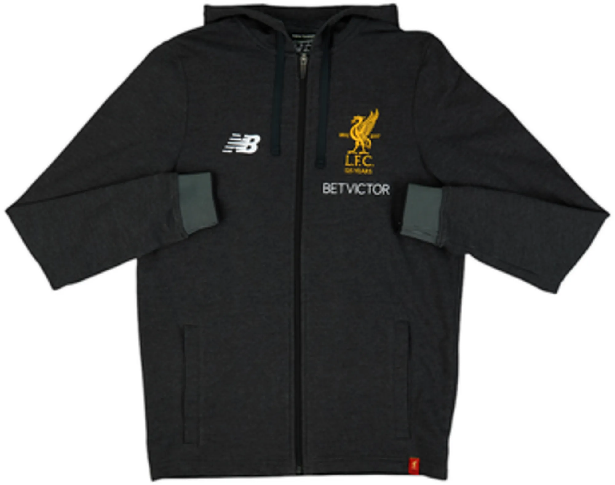 2017-18 Liverpool New Balance Hooded Track Jacket - 9/10 - (S)