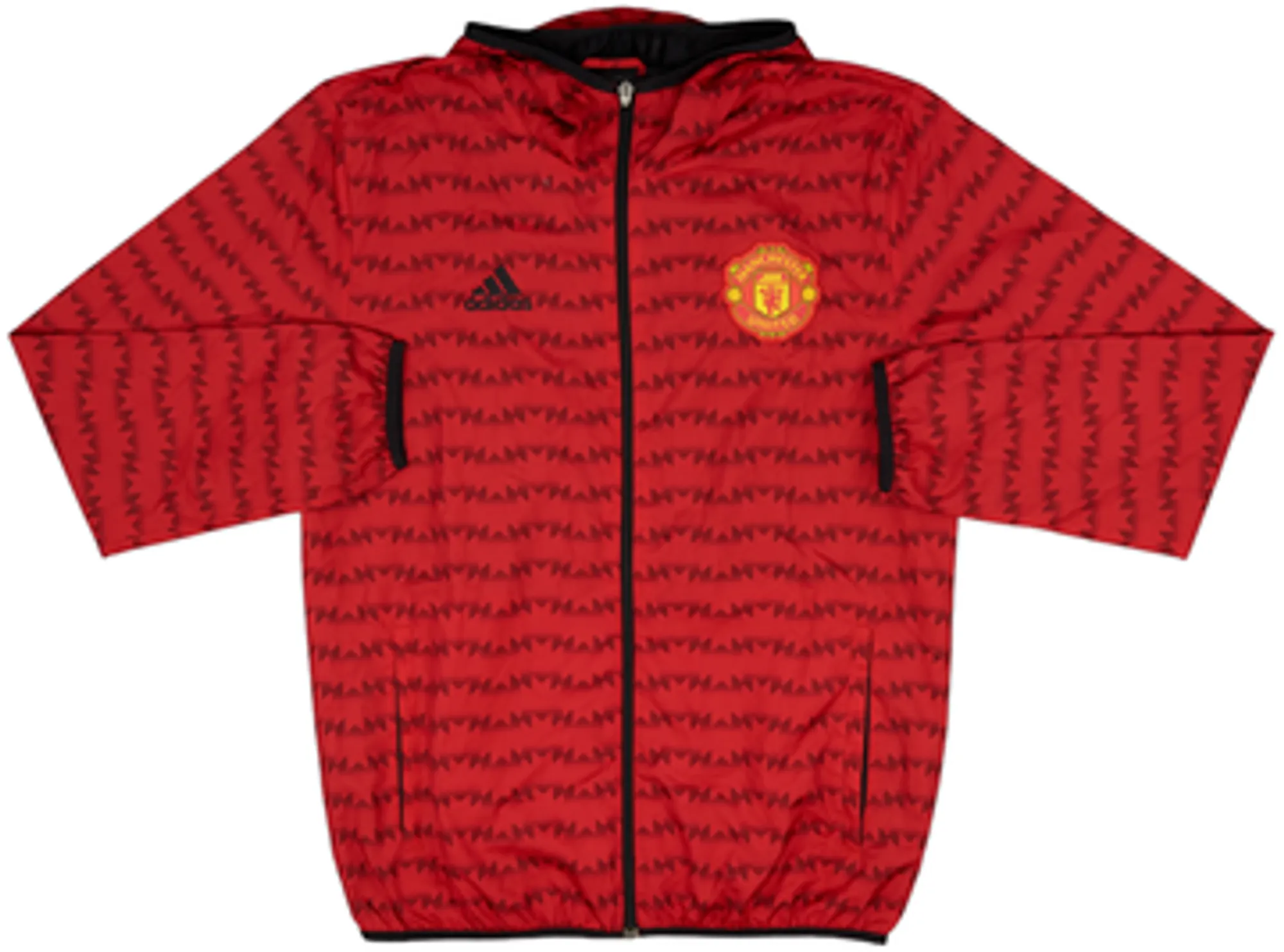 2015-16 Manchester United adidas Hooded Track Jacket - 10/10 - (L)