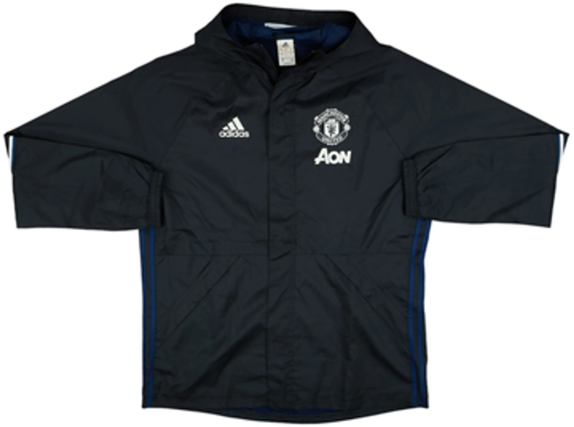 2016-17 Manchester United adidas Hooded Rain Jacket - 9/10 - (L)