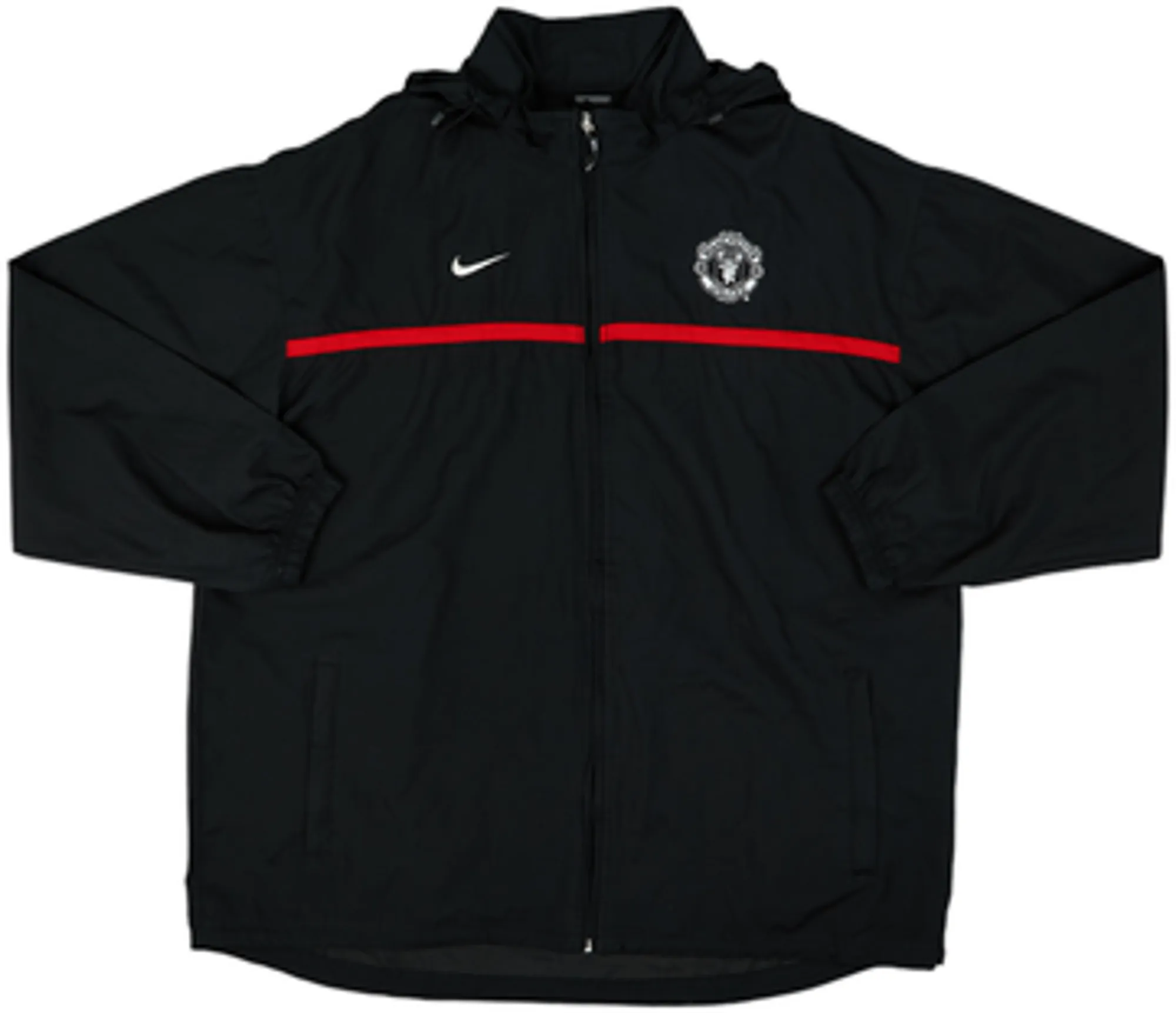 2003-04 Manchester United Nike Hooded Rain Jacket - 9/10 - (XL)