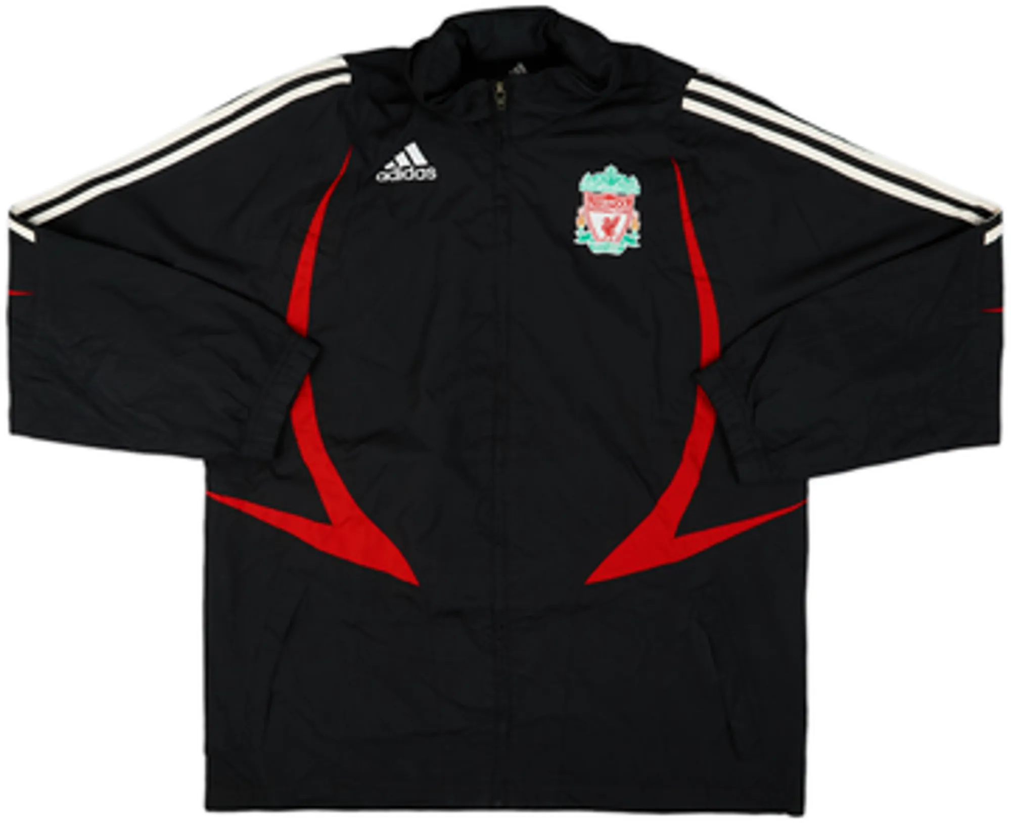 2007-08 Liverpool adidas Hooded Rain Jacket - 8/10 - (M)