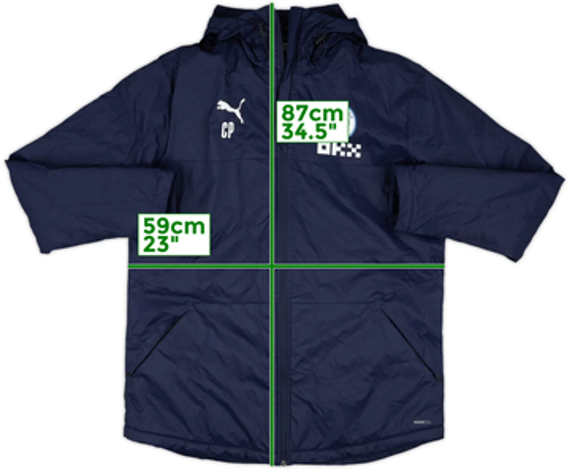 2022-23 Manchester City Puma Staff Issue Padded Bench Coat CP - 7/10 - (L)