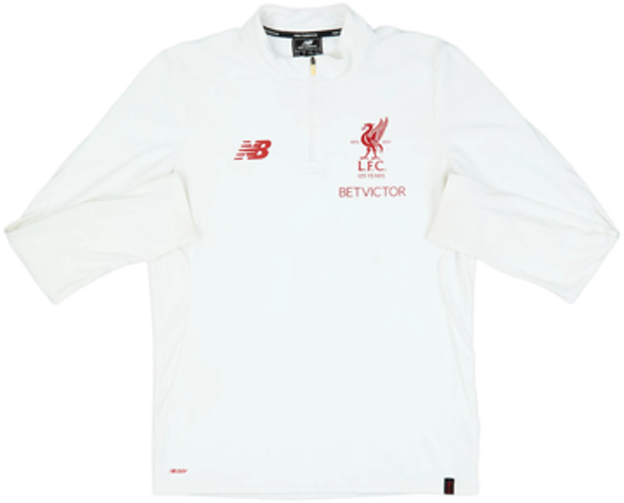 2017-18 Liverpool New Balance 1/4 Zip Drill Top - 5/10 - (M)