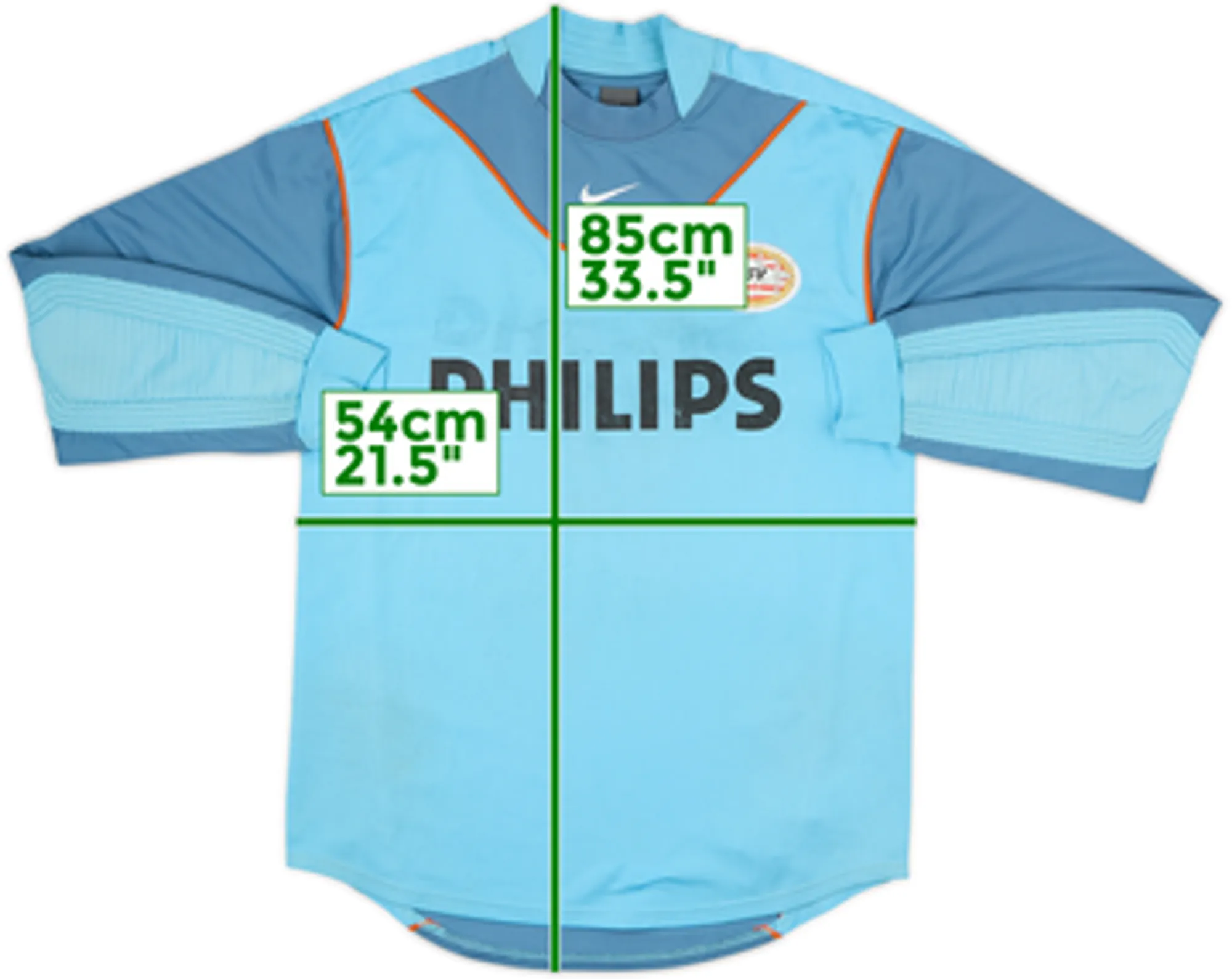 Nike PSV Eindhoven Boys LS Goalkeeper Home Shirt 2003/04