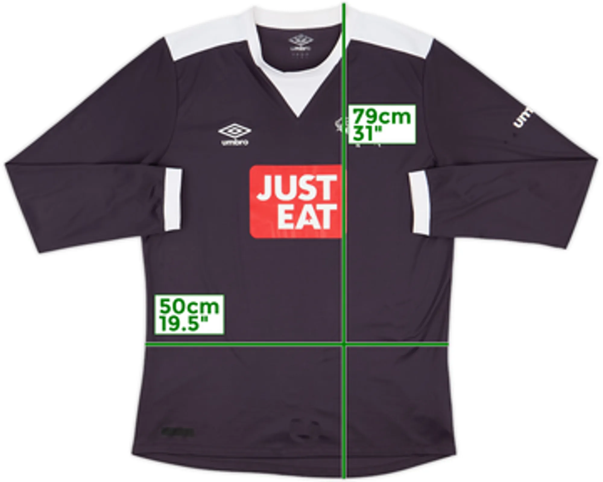 Umbro Derby County Mens LS Away Shirt 2015/16