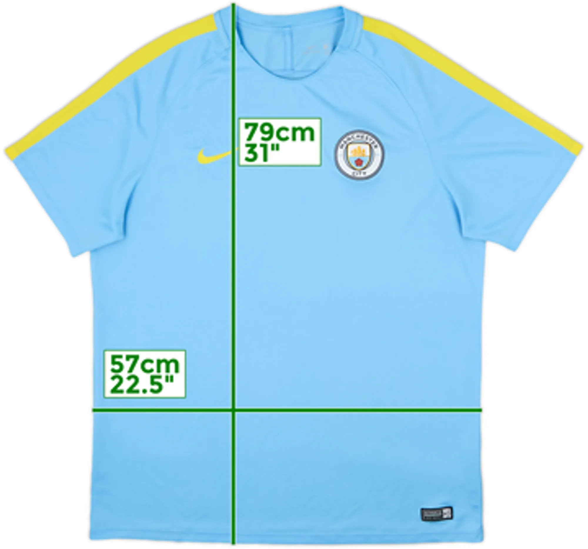 Nike Manchester City Mens SS Home Shirt 2016/17