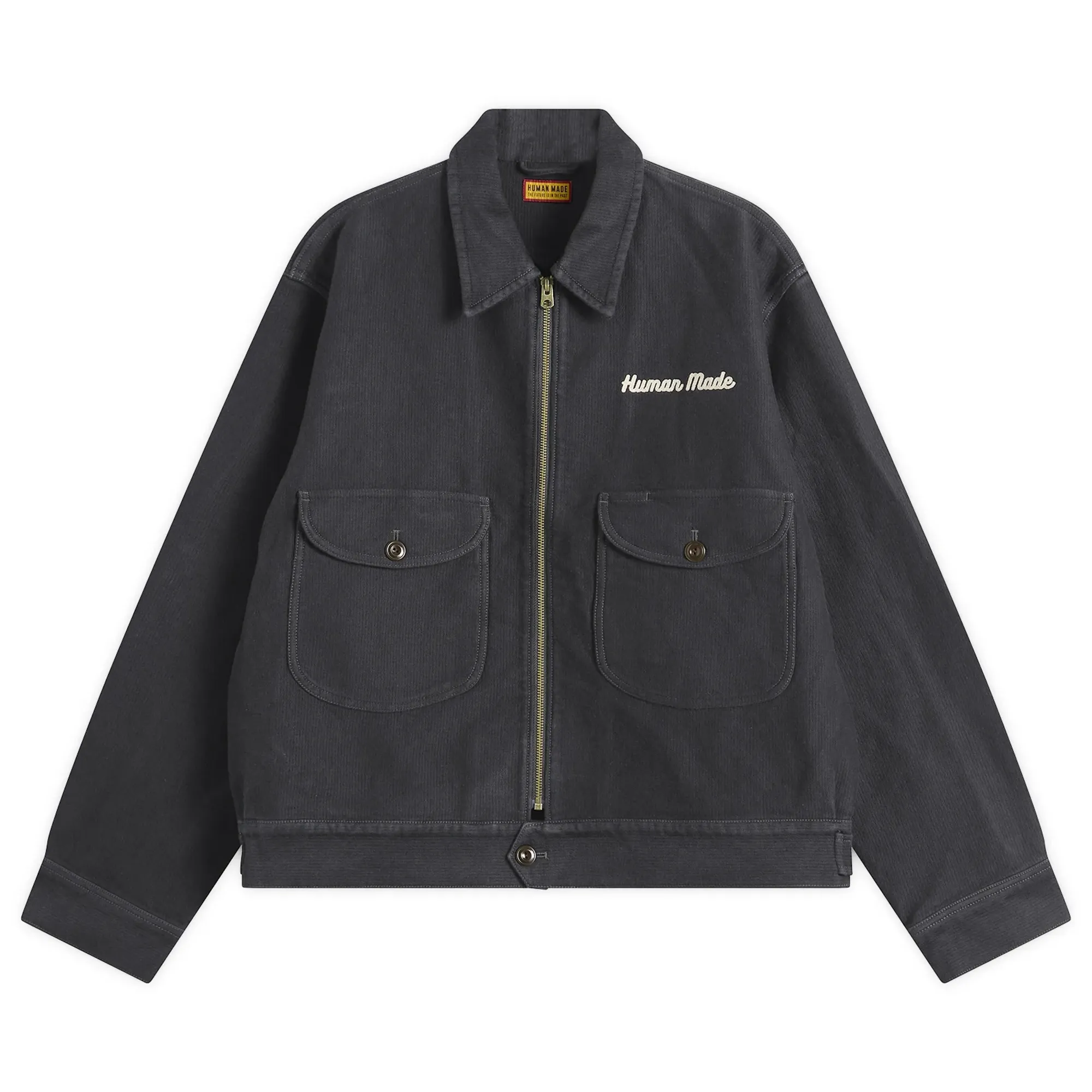 Human Made Men's Zip Work Jacket Black