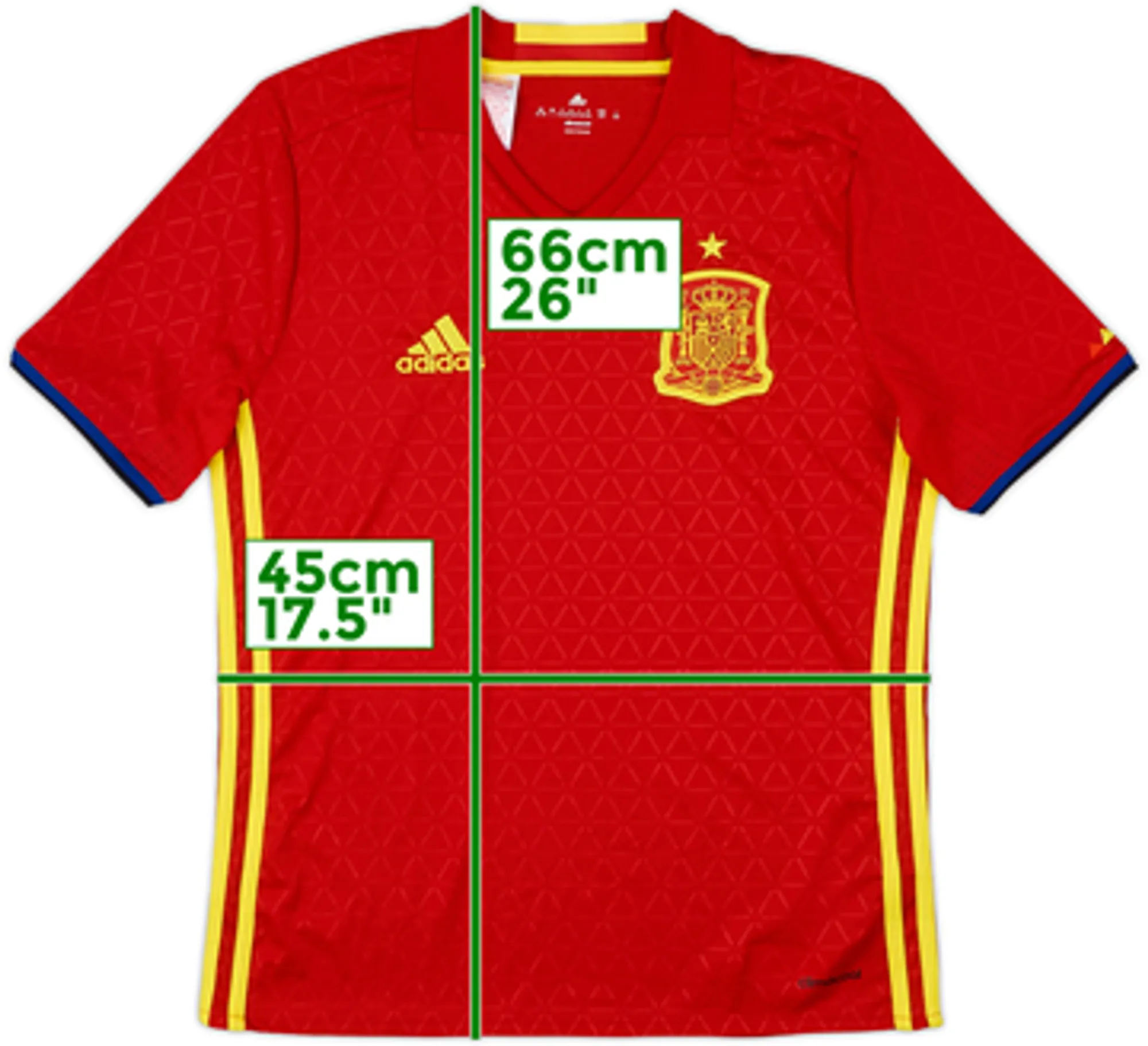 adidas Spain Boys SS Home Shirt 2016