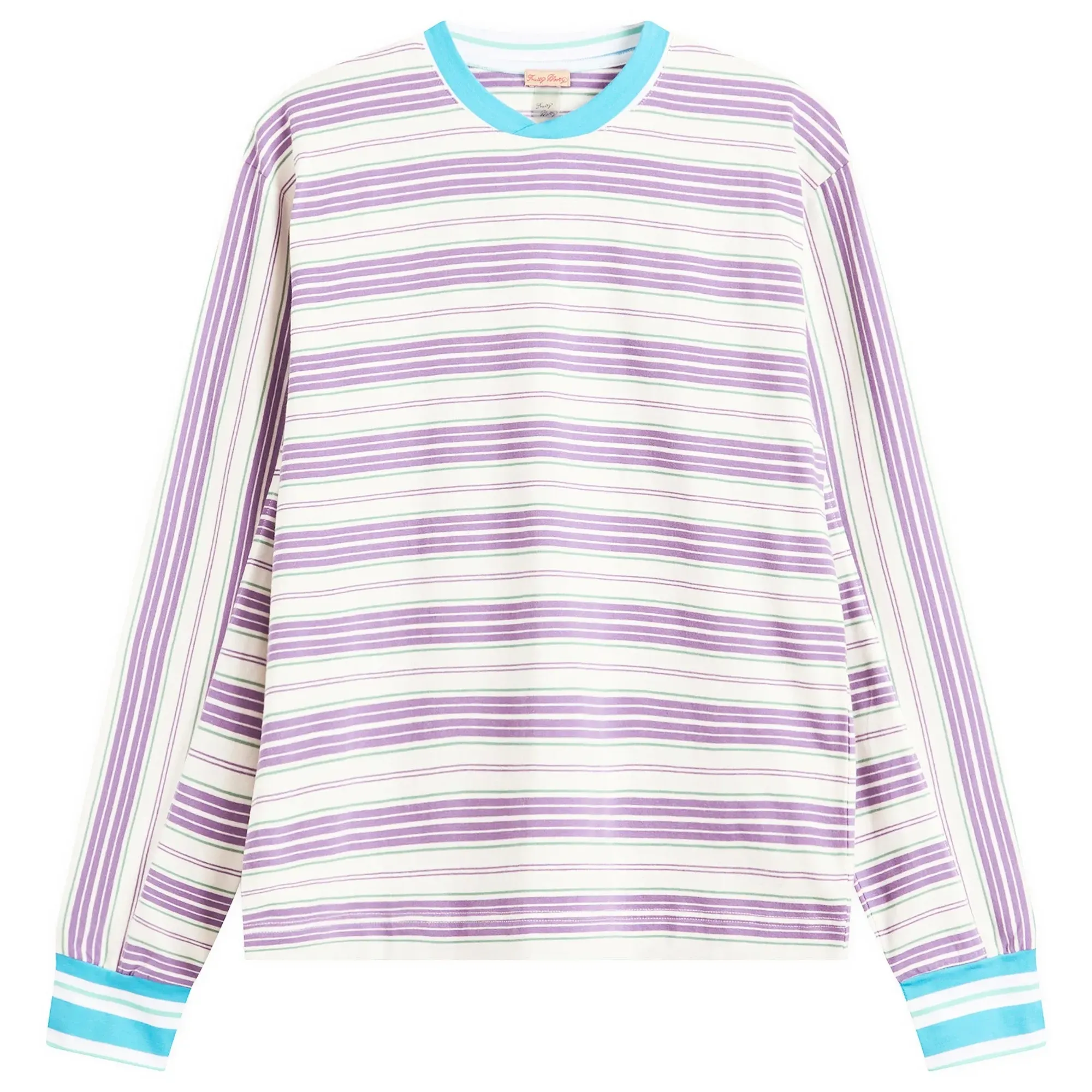 Fruity Booty Women's Stripe Long Sleeve Top Purple