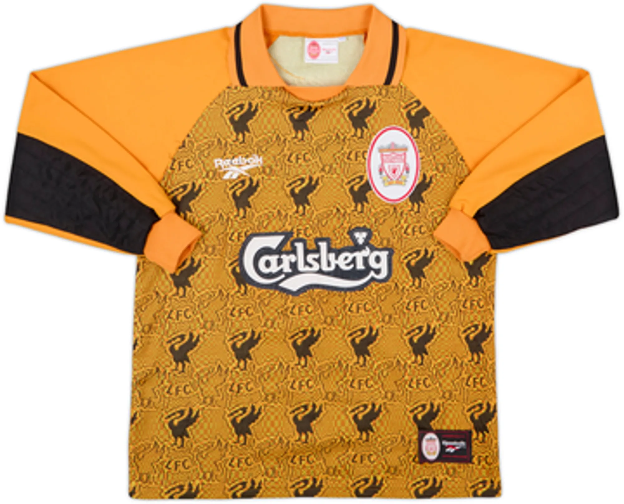 Reebok Liverpool Mens LS Goalkeeper Home Shirt 1996/97