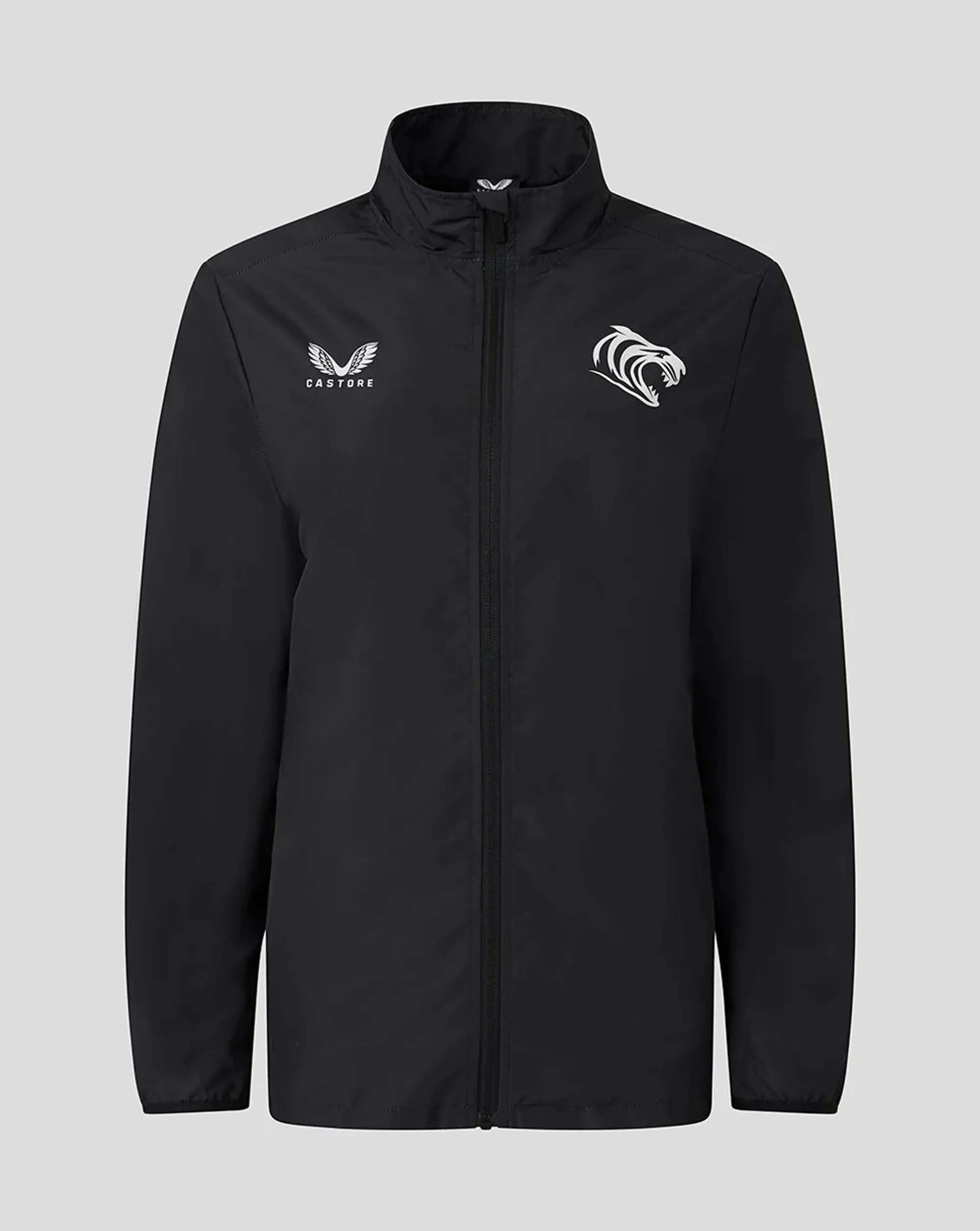Castore Leicester Tigers Women's 25/26 Leicester Tigers Woven Pre Match Jacket - Black