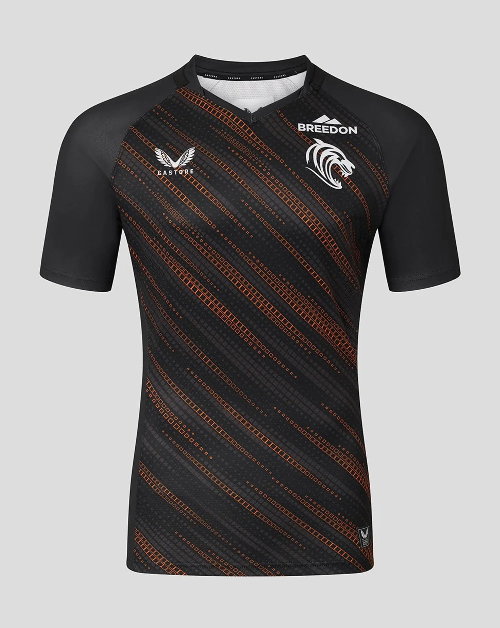 Castore Leicester Tigers Men's 25/26 Leicester Tigers Warm Up Jersey - Black