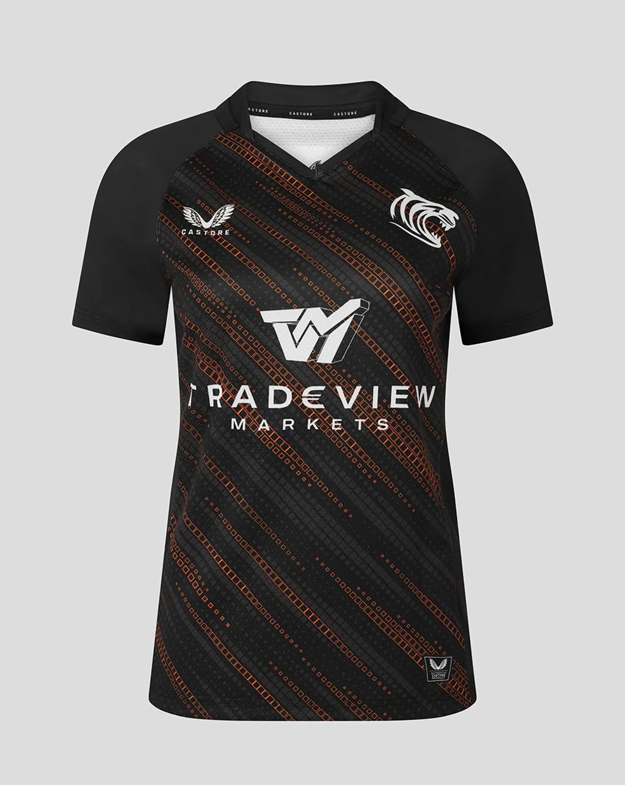 Castore Leicester Tigers Women's 25/26 Warm Up Jersey - Black