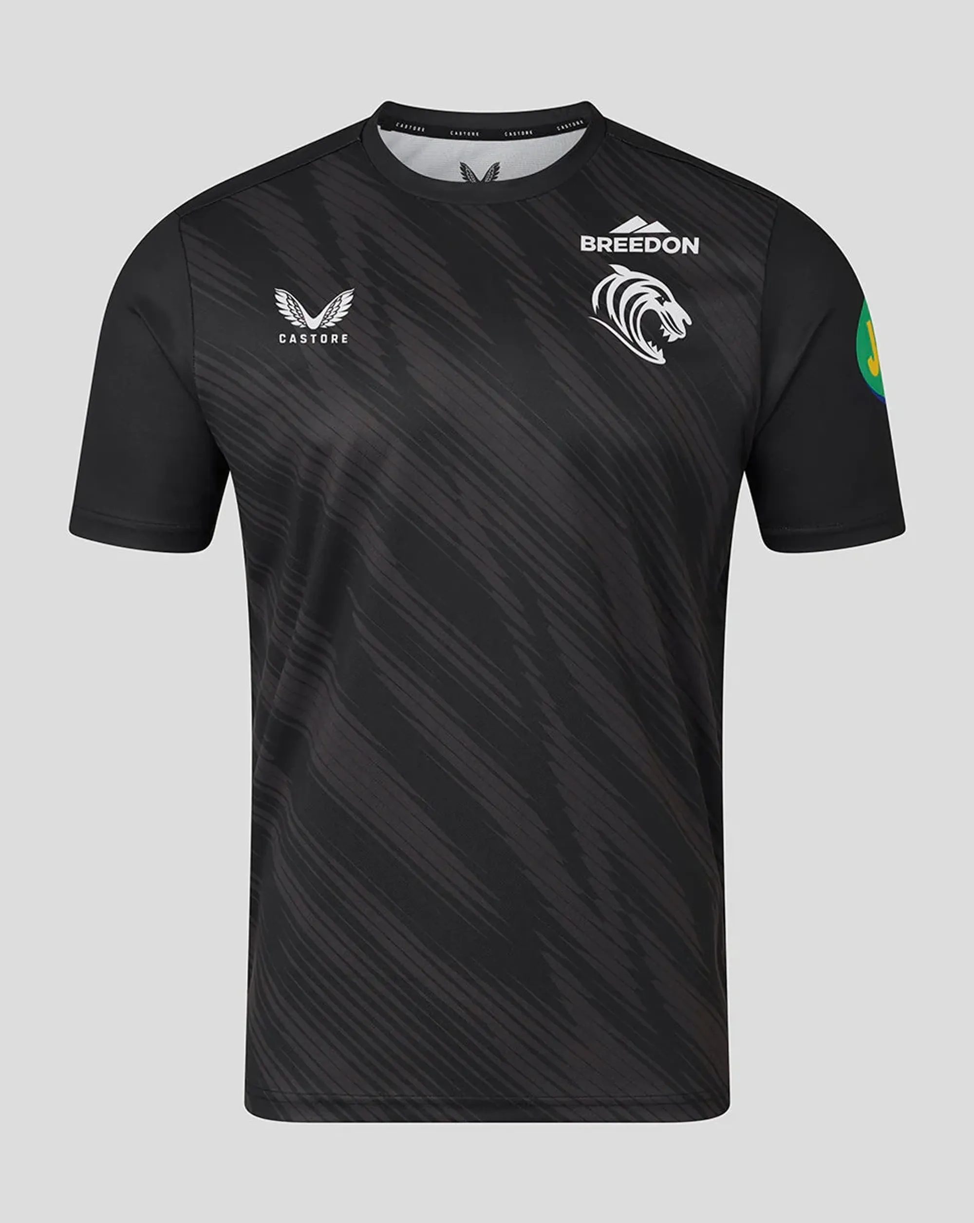 Castore Leicester Tigers Men's 25/26 Leicester Tigers Warm Up Tee - Black