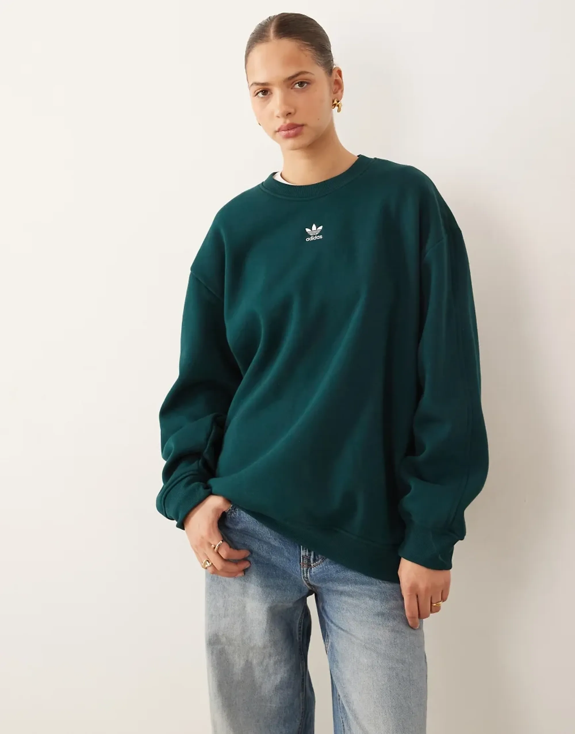 Adidas Originals Essentials Sweatshirt In Green