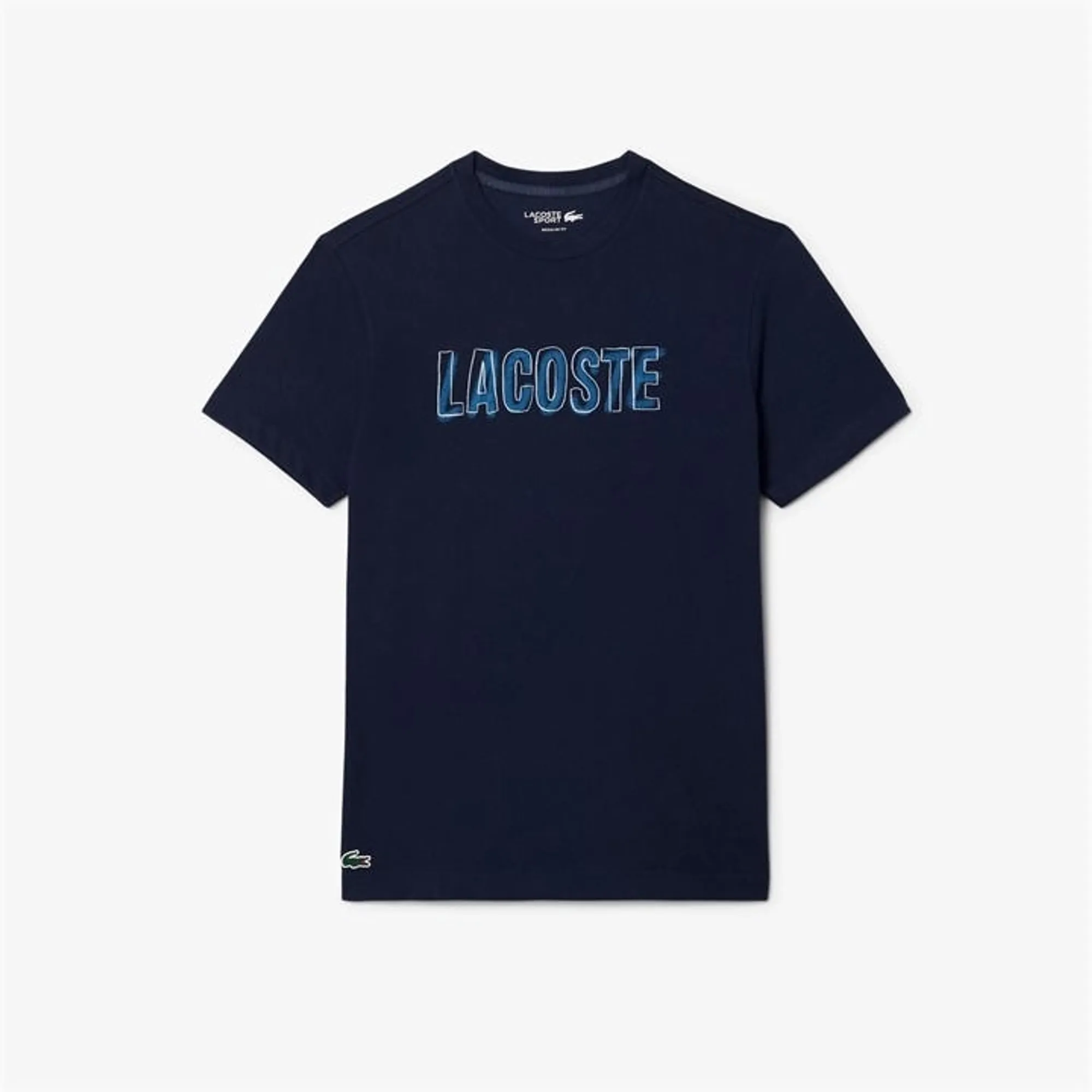 Lacoste Ultra Dry Printed Sport T-shirt - Midnight Blue