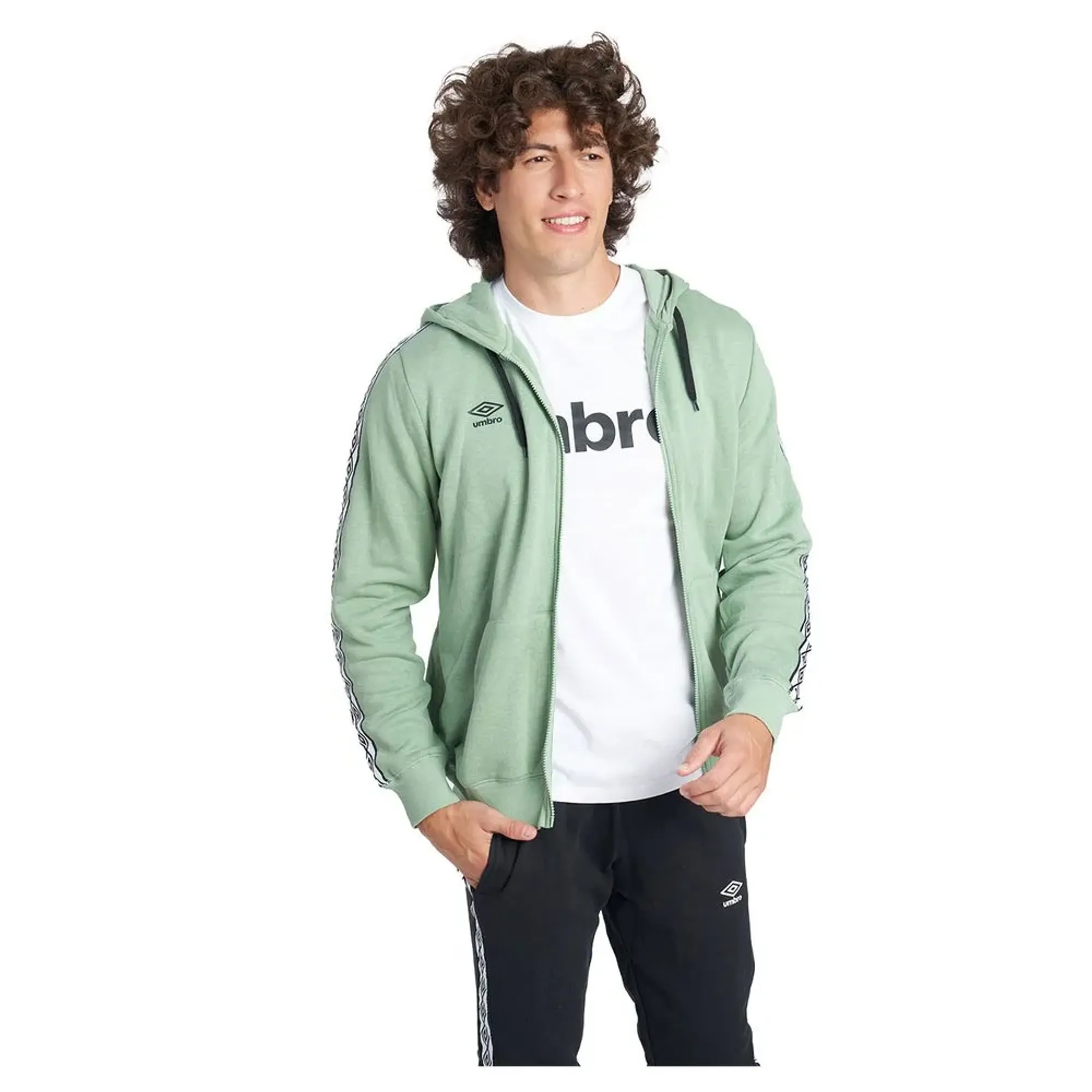 Umbro Taped Zip Full Zip Sweatshirt