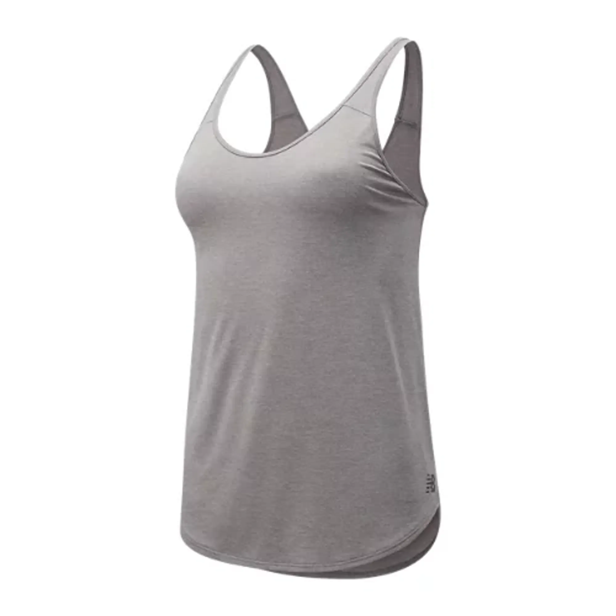 New Balance Women's Sport Core Heather Tank in Grey Poly Knit