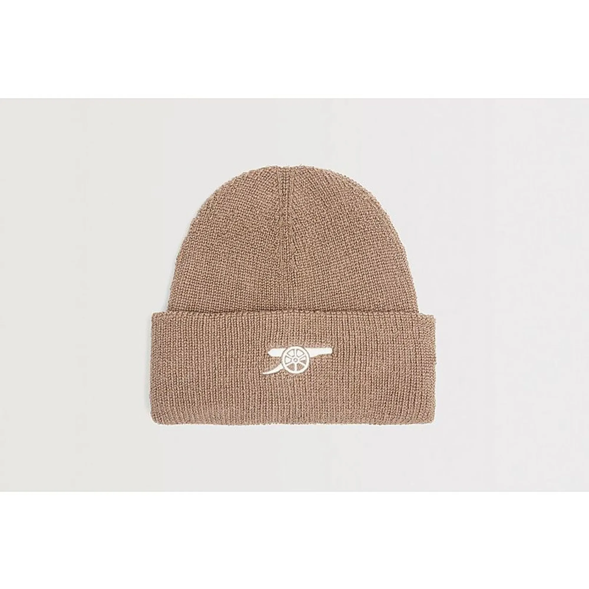 Arsenal 47 Beige Cuff Knit Beanie, Beige