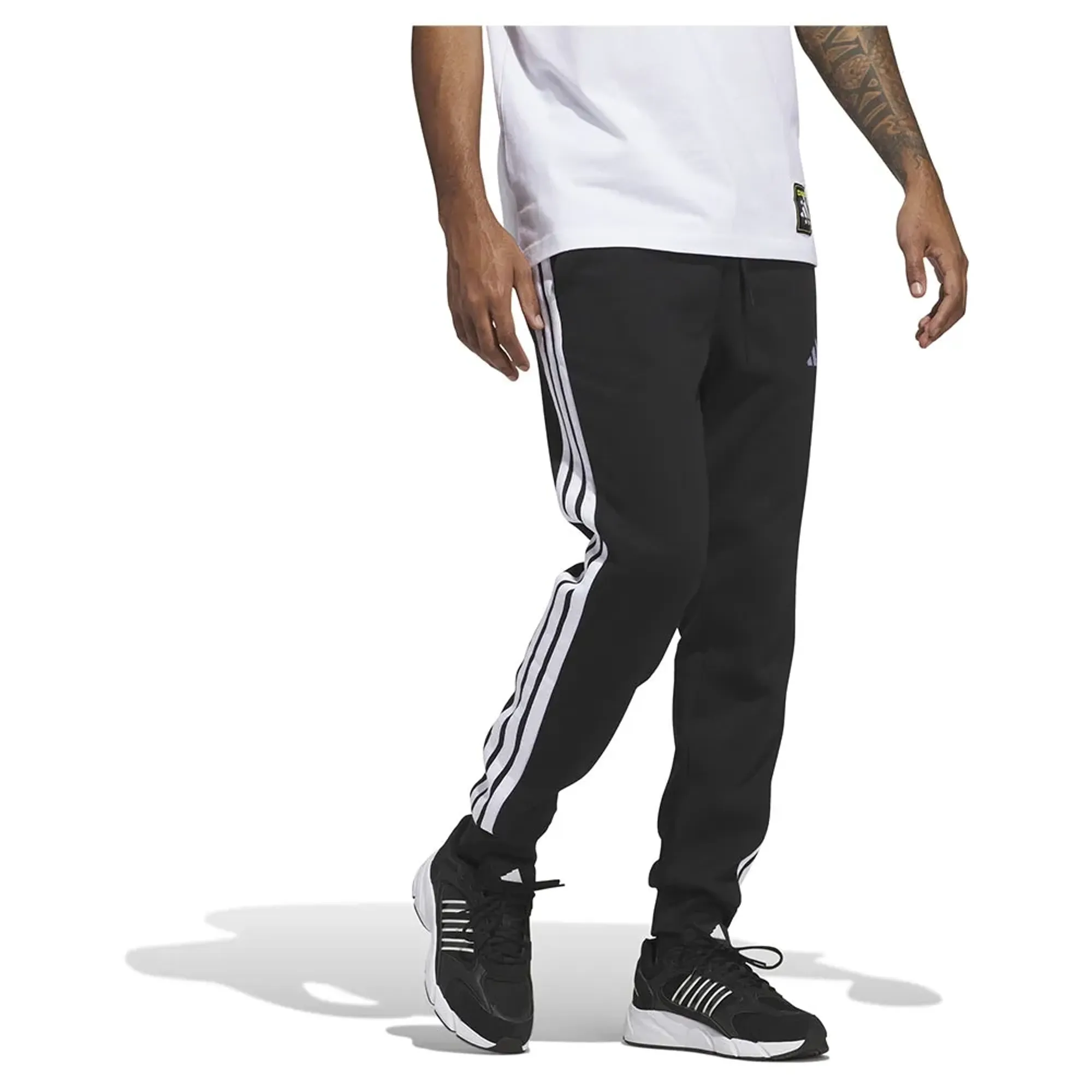 Adidas Essentials 3 Stripes Fleece Joggers