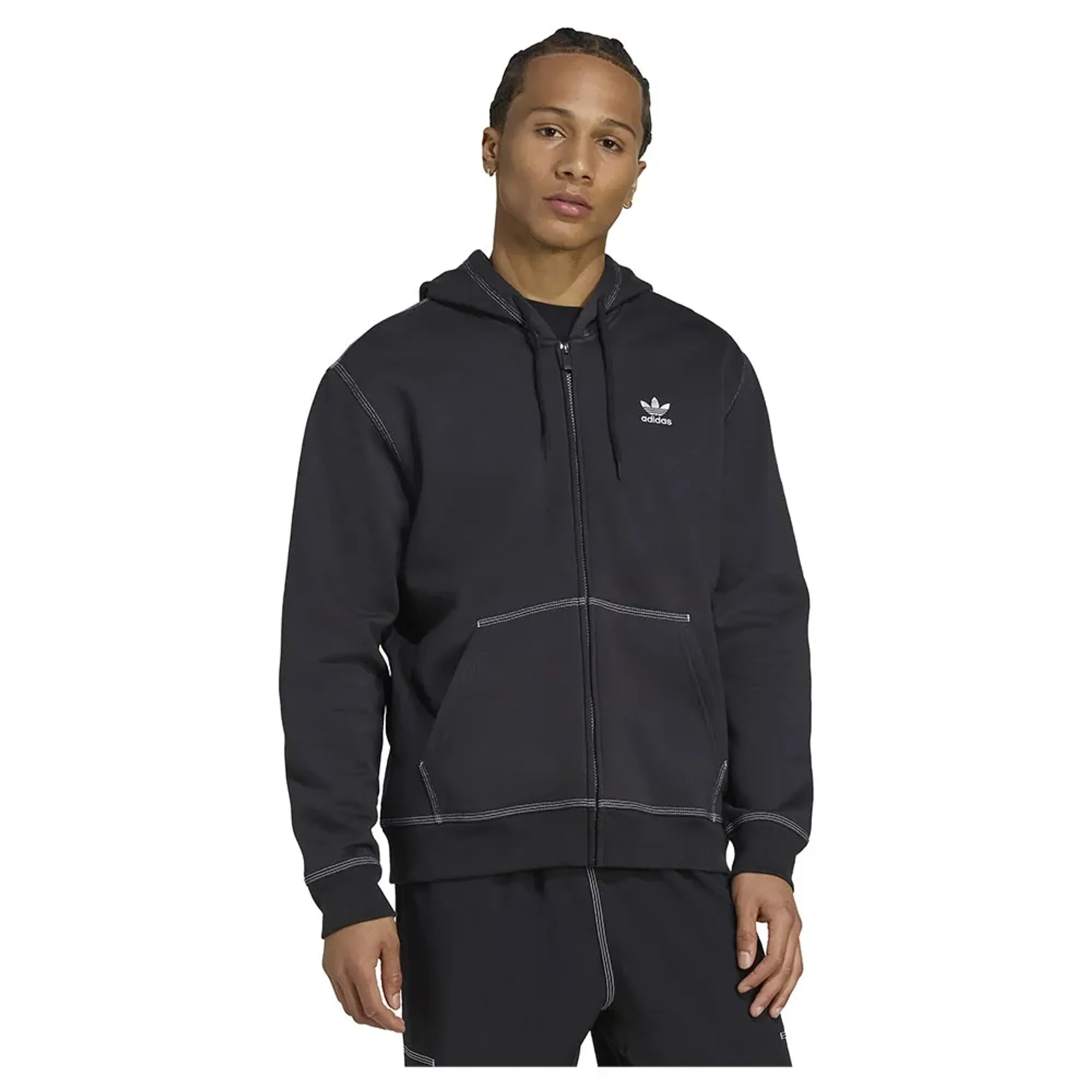 Adidas Originals Essentials Trefoil Full Zip Sweatshirt