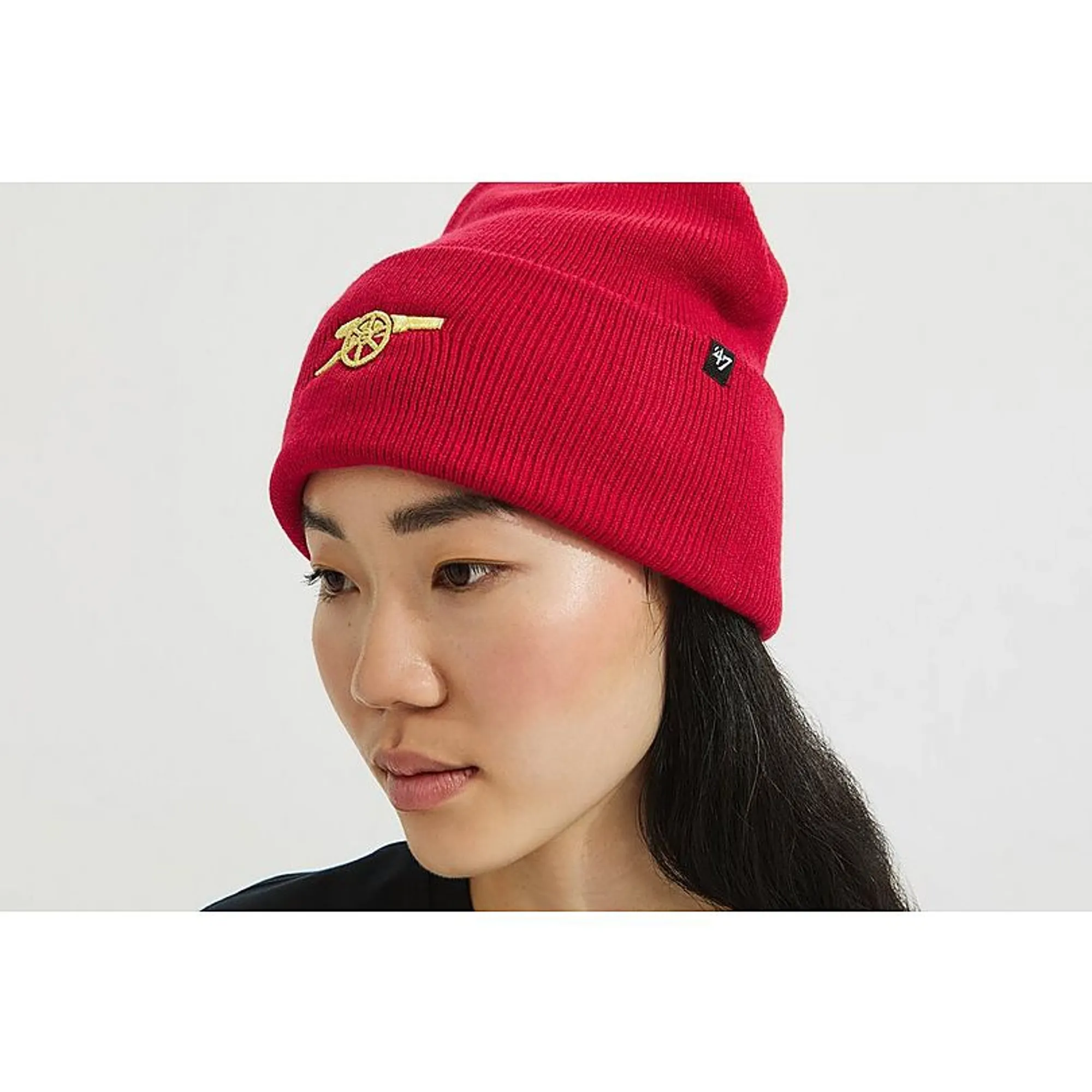 Arsenal 47 Red Contrast Cannon Beanie, Red