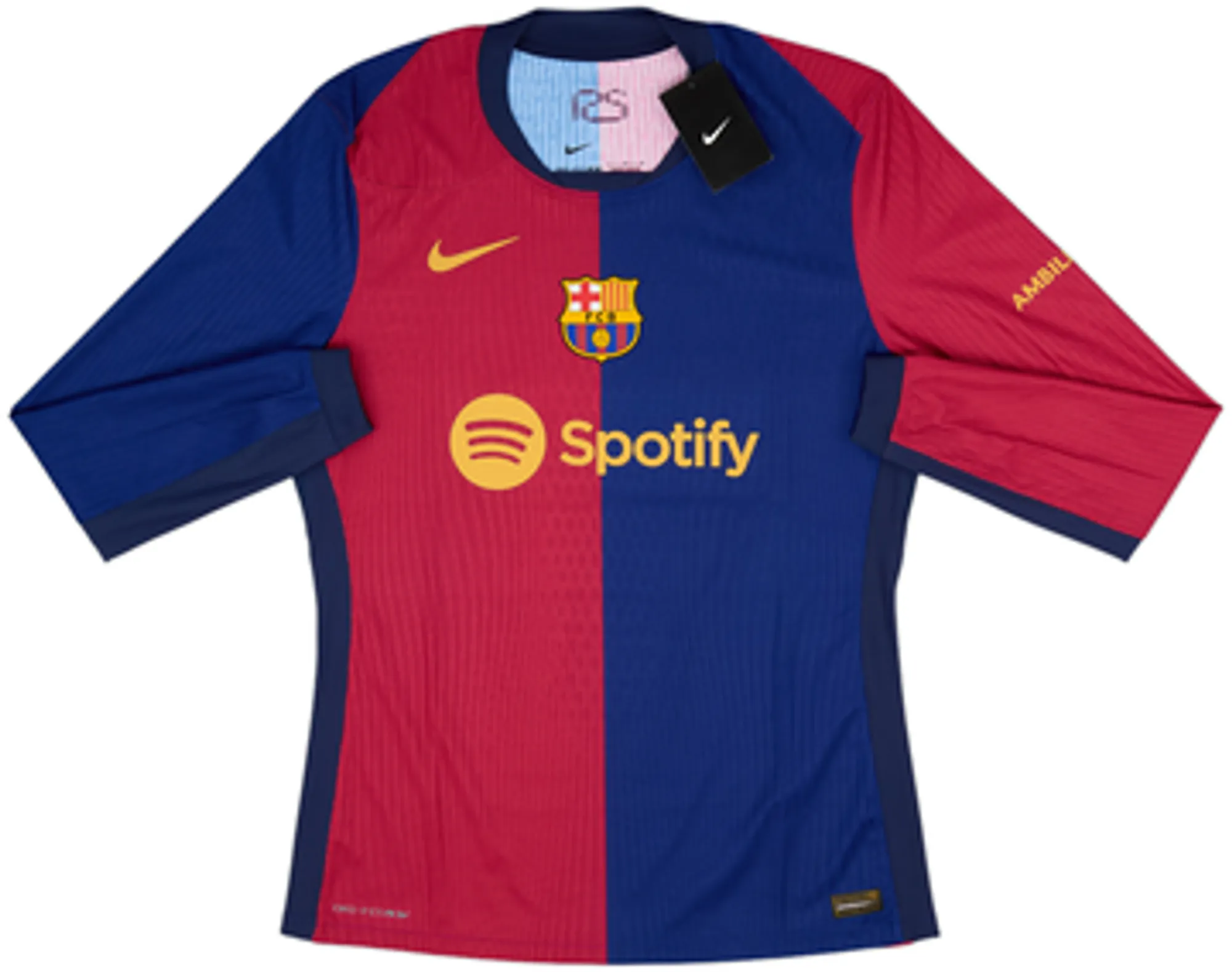Nike Barcelona Mens LS Player Issue Home Shirt 2024/25
